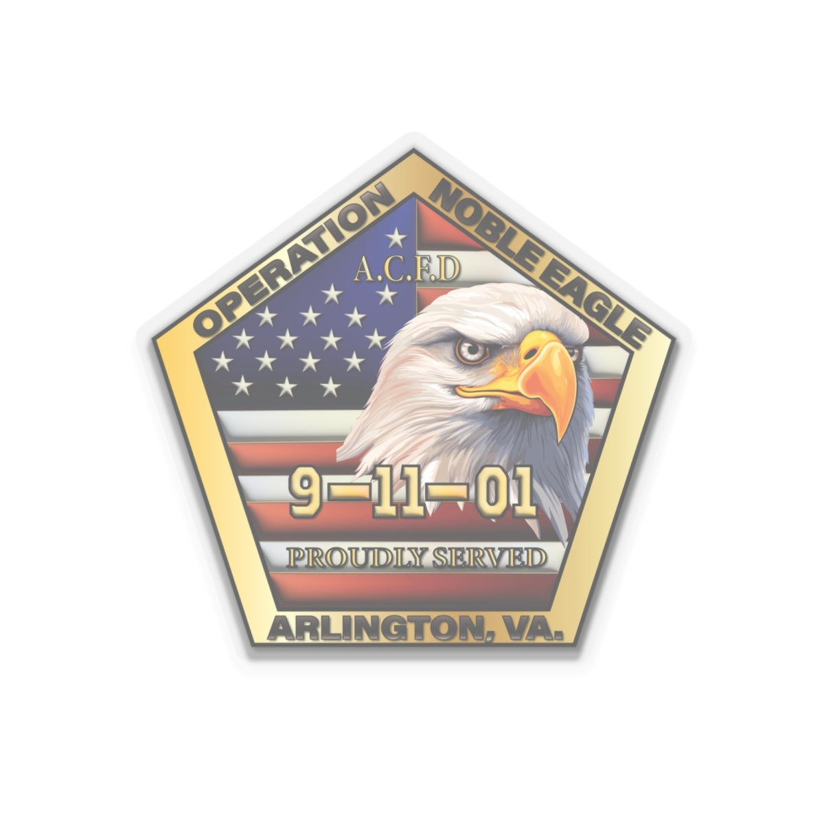 Arlington Operation Nobel Eagle Kiss-Cut Stickers