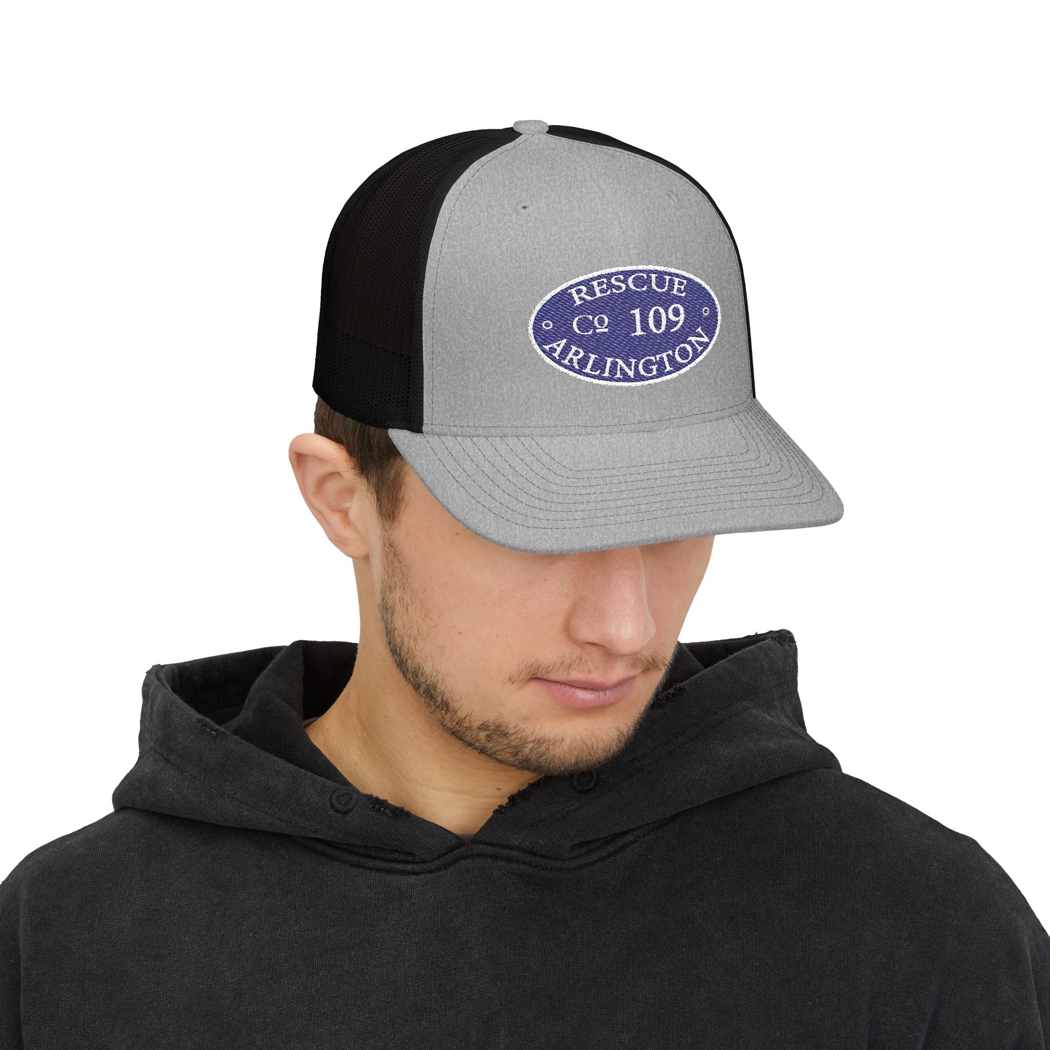 Arlington Engine 9 Circle Patch - (Richardson 112 Style Hat) Snapback Trucker