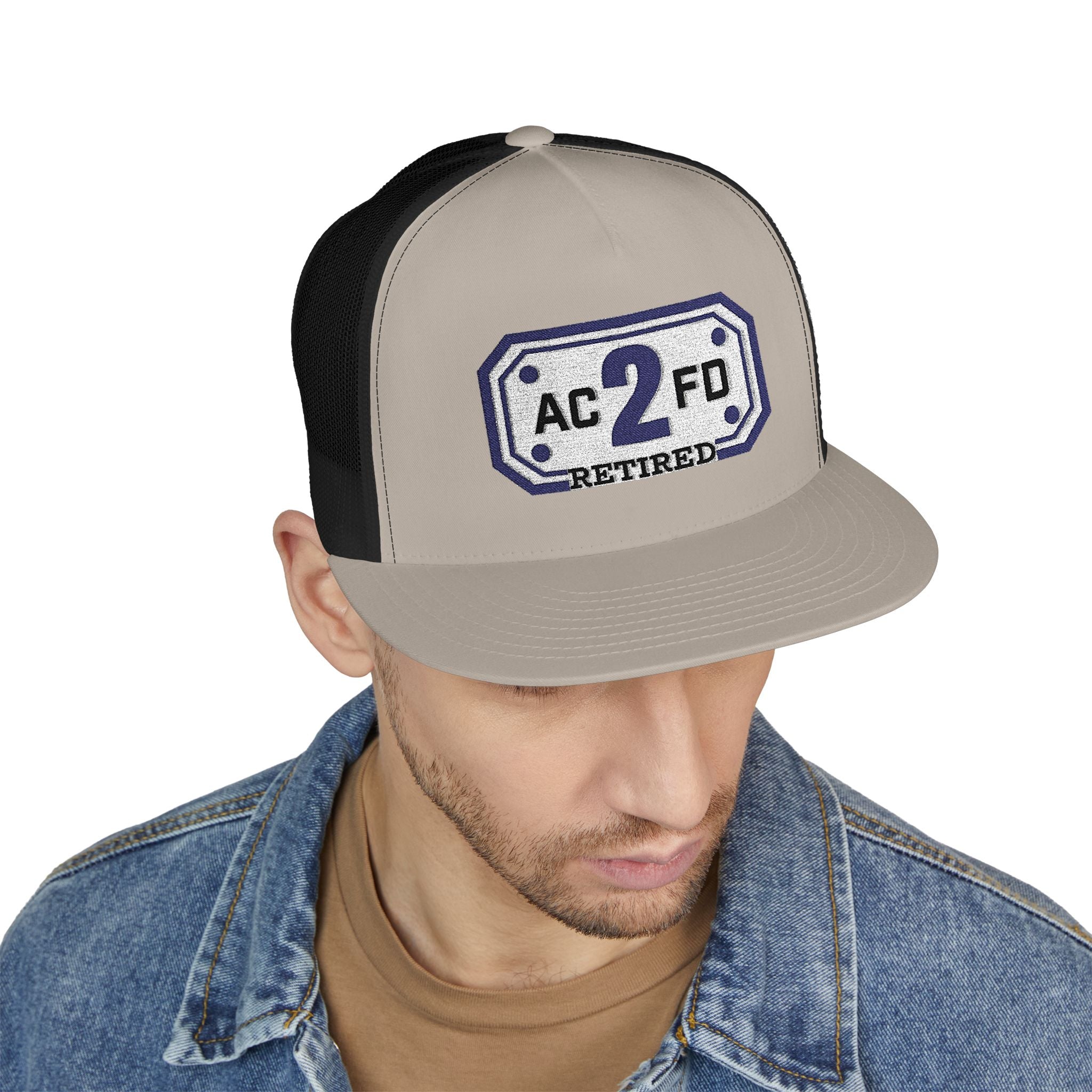 Retired Arlington Rescue 2 - 5 Panel Trucker Cap (Embroidery)