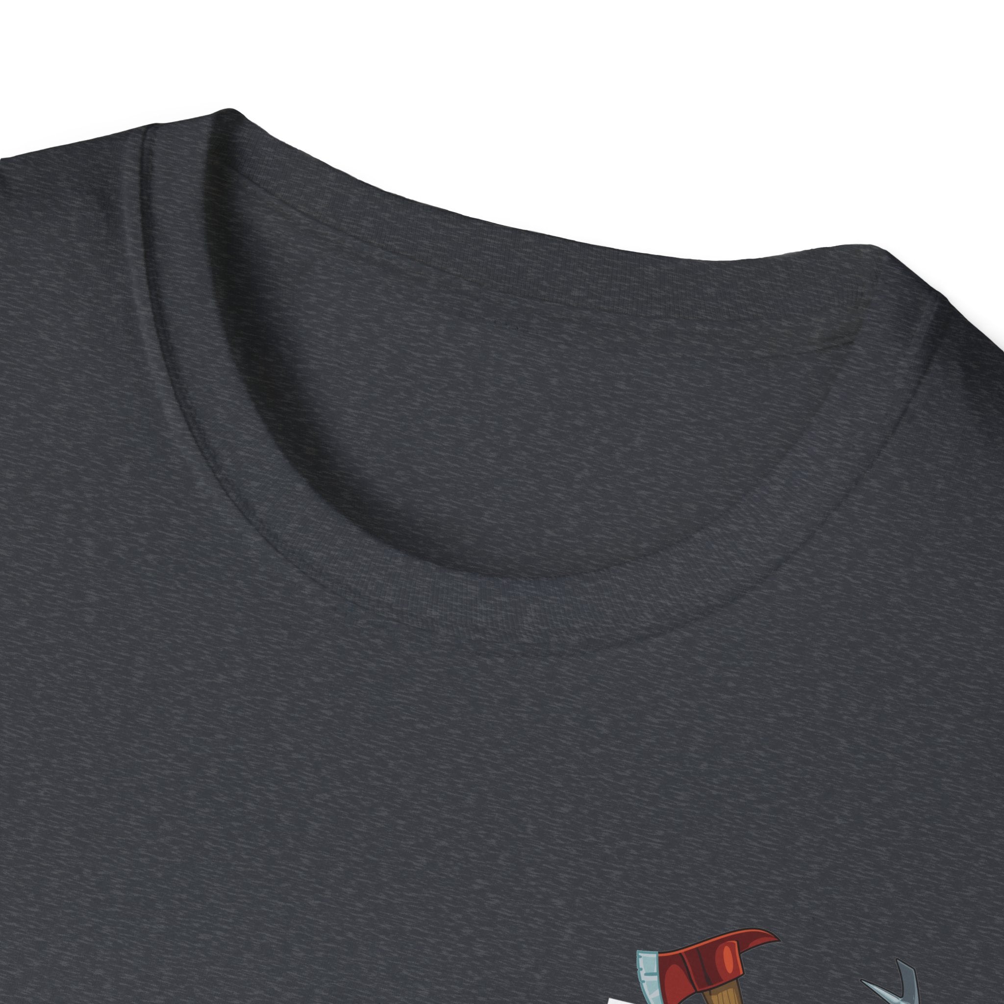 Firefighter US Flag - Unisex Softstyle T-Shirt