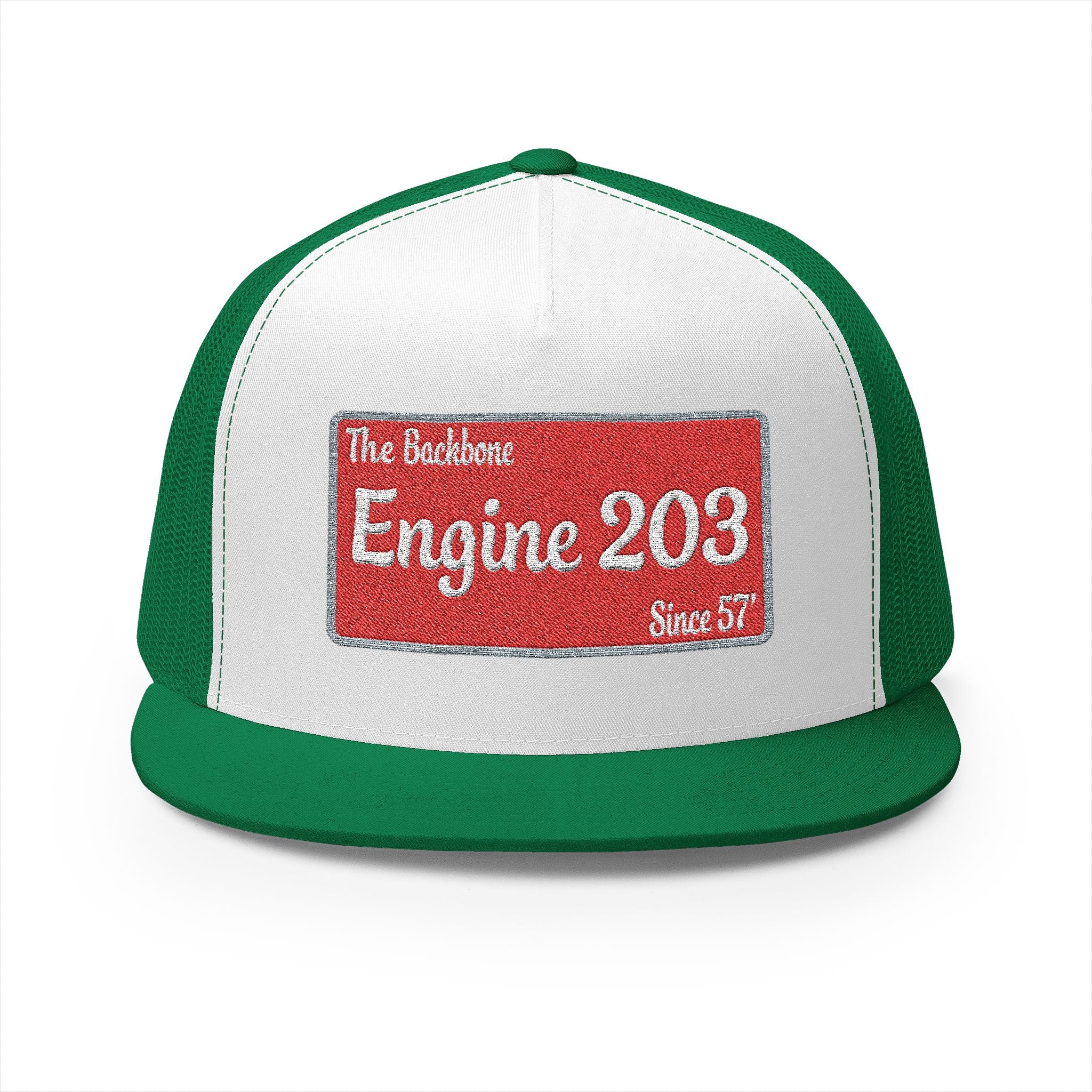 Engine 203 Remount Raiders  -5 Panel Trucker Cap (Embroidery)