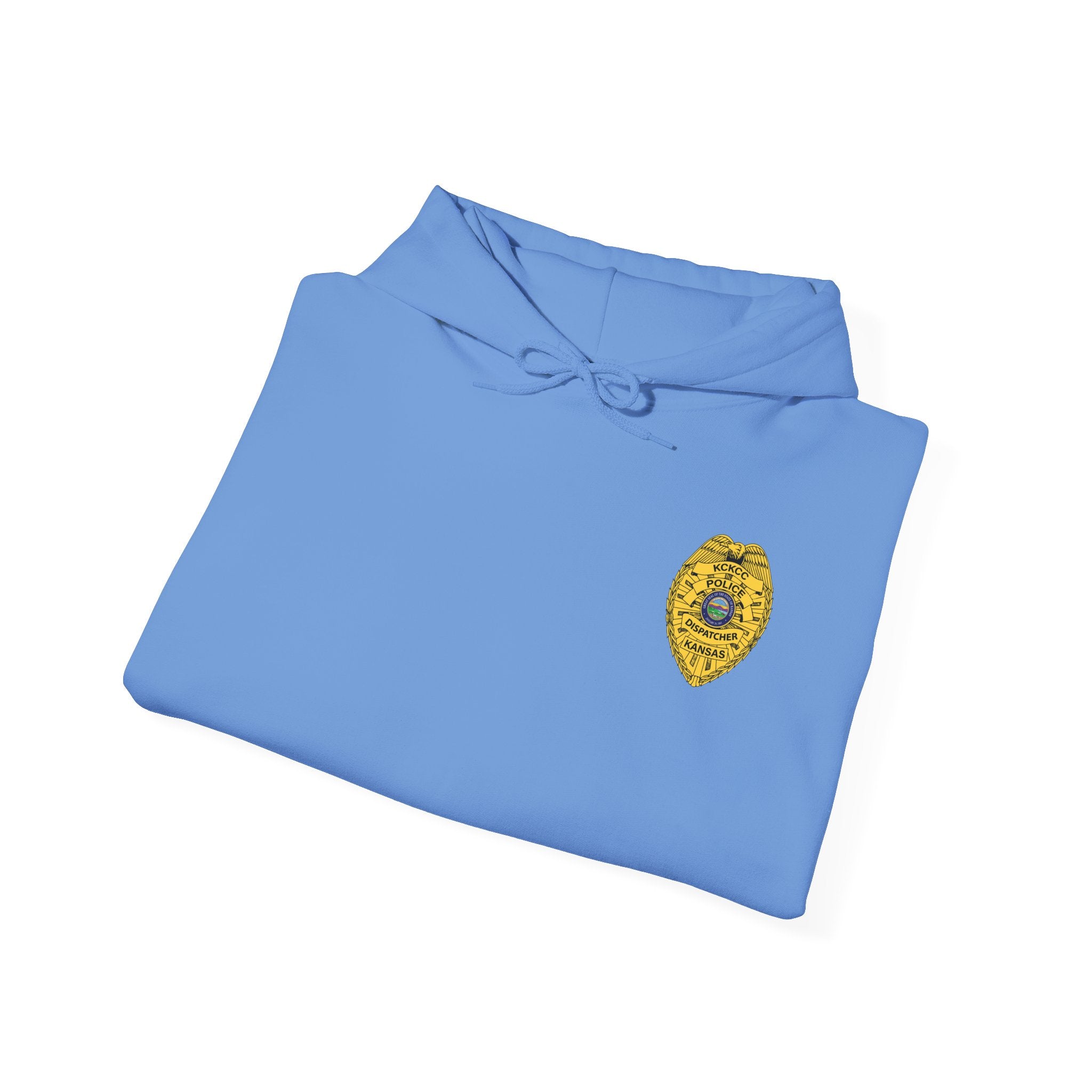 Kansas City College Police Dispatcher Badge - Unisex Heavy Blend™ Hooded Sweatshirt