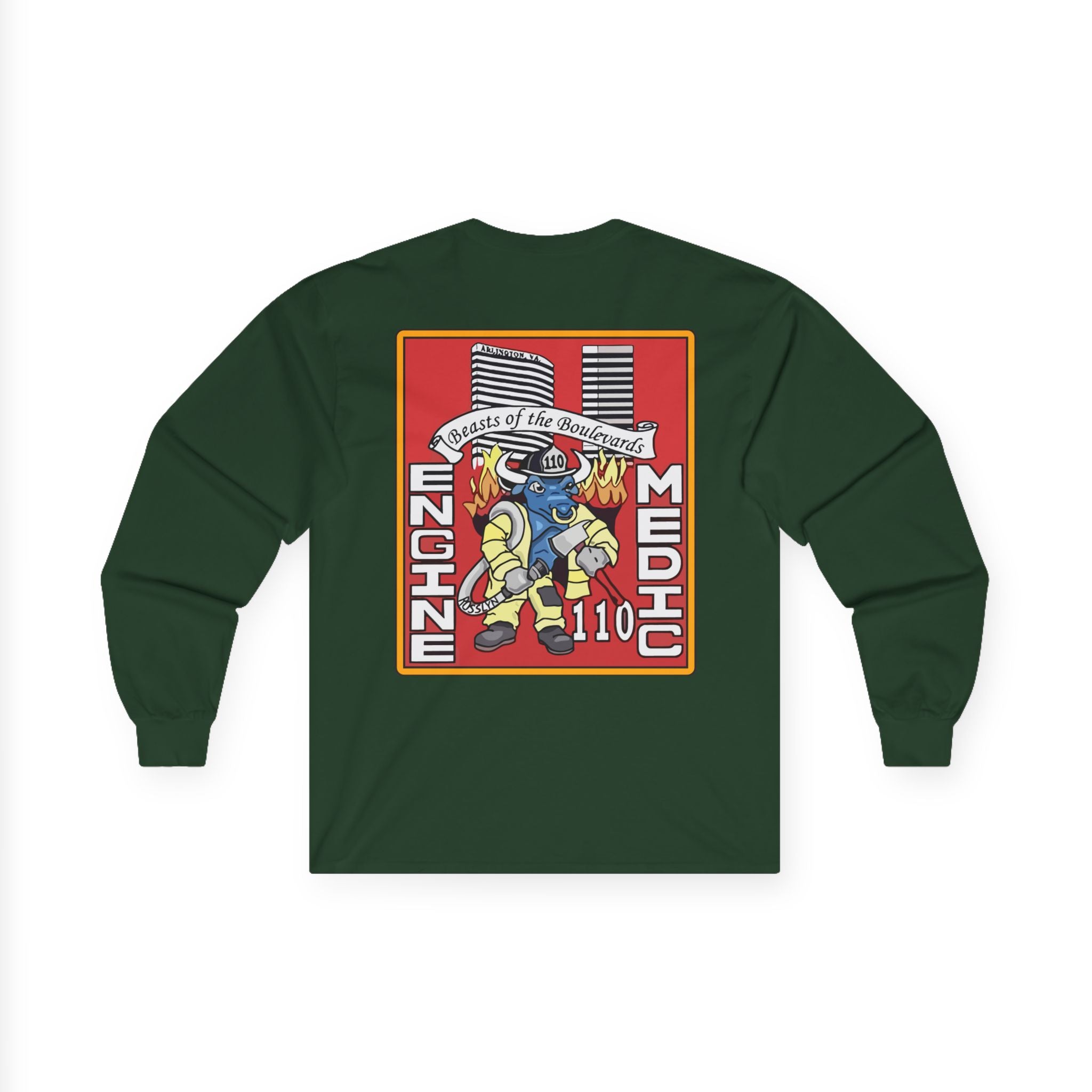 Arlington Station 10 Beast of Blvd (version 2) - Unisex Ultra Cotton Gildan Long Sleeve Tee