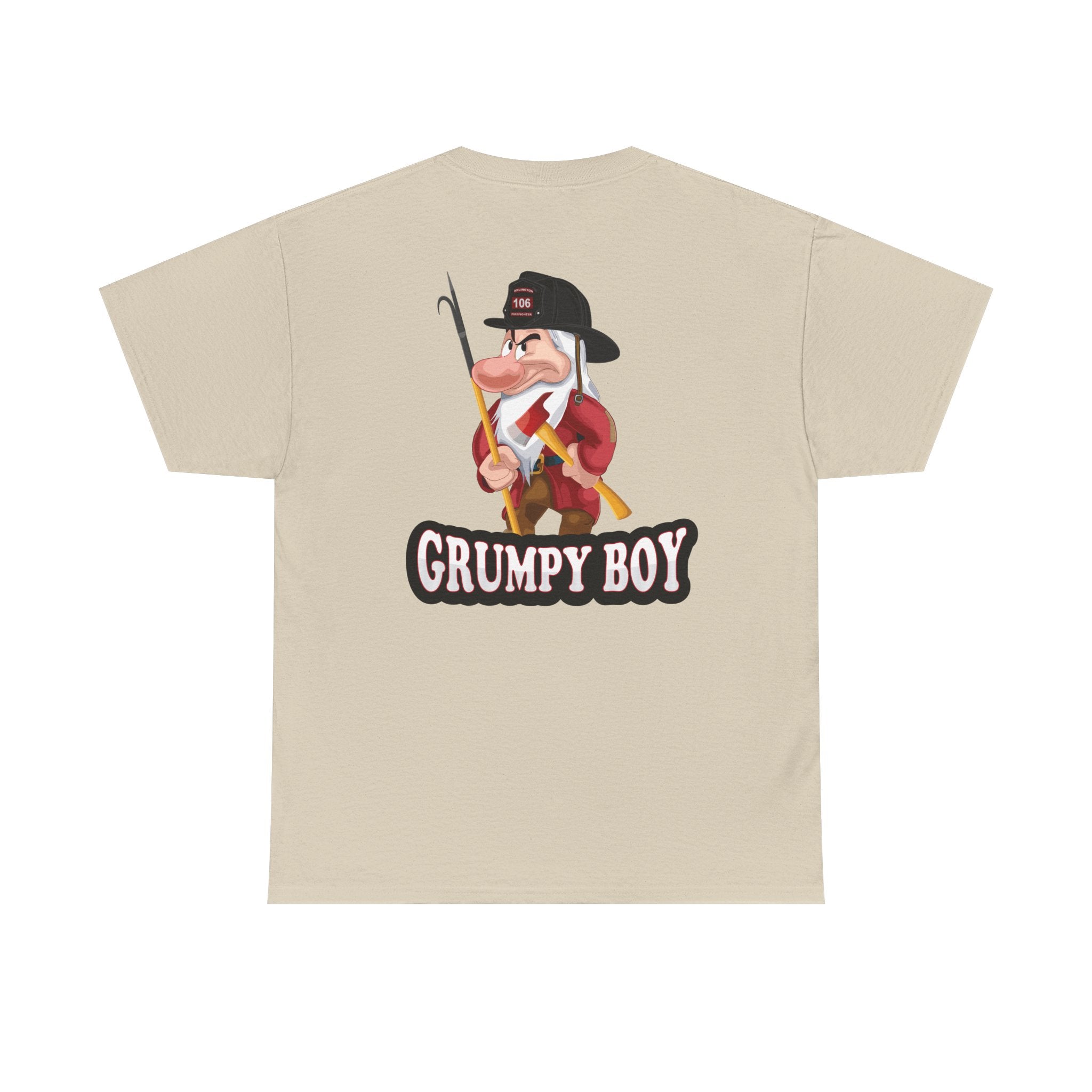 Grumpy Boy Firefighter - Heavy Cotton Unisex Tee