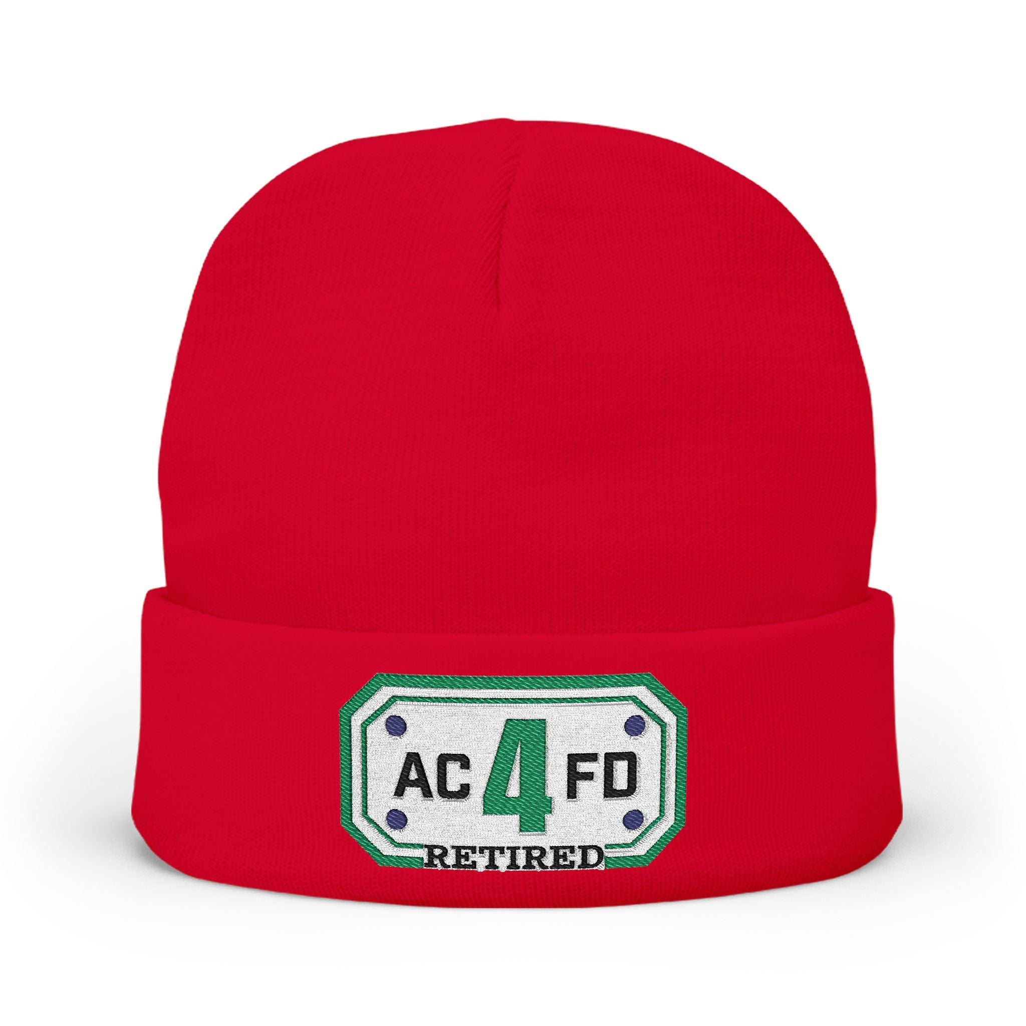 Retired Arlington Tower 4 - Knit Beanie (Embroidery)