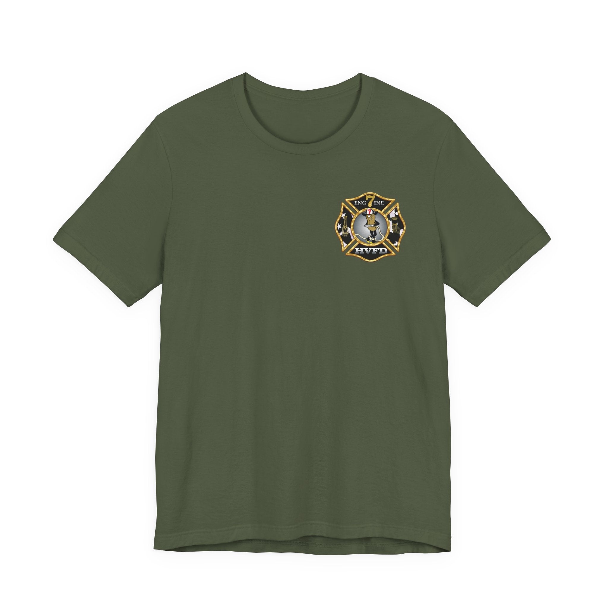 Hollywood MD Vol Fire Eng7ine - Bella+Canvas Soft Unisex Tee