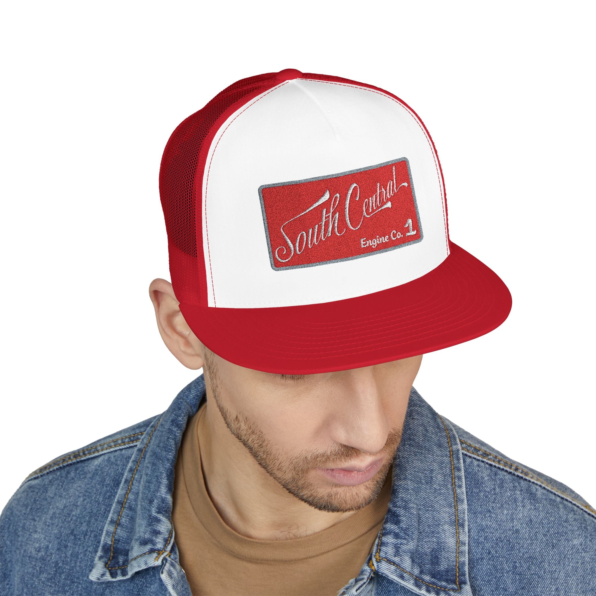 ACFD South Central Station 1 - 5 Panel Trucker Cap (Embroidery)