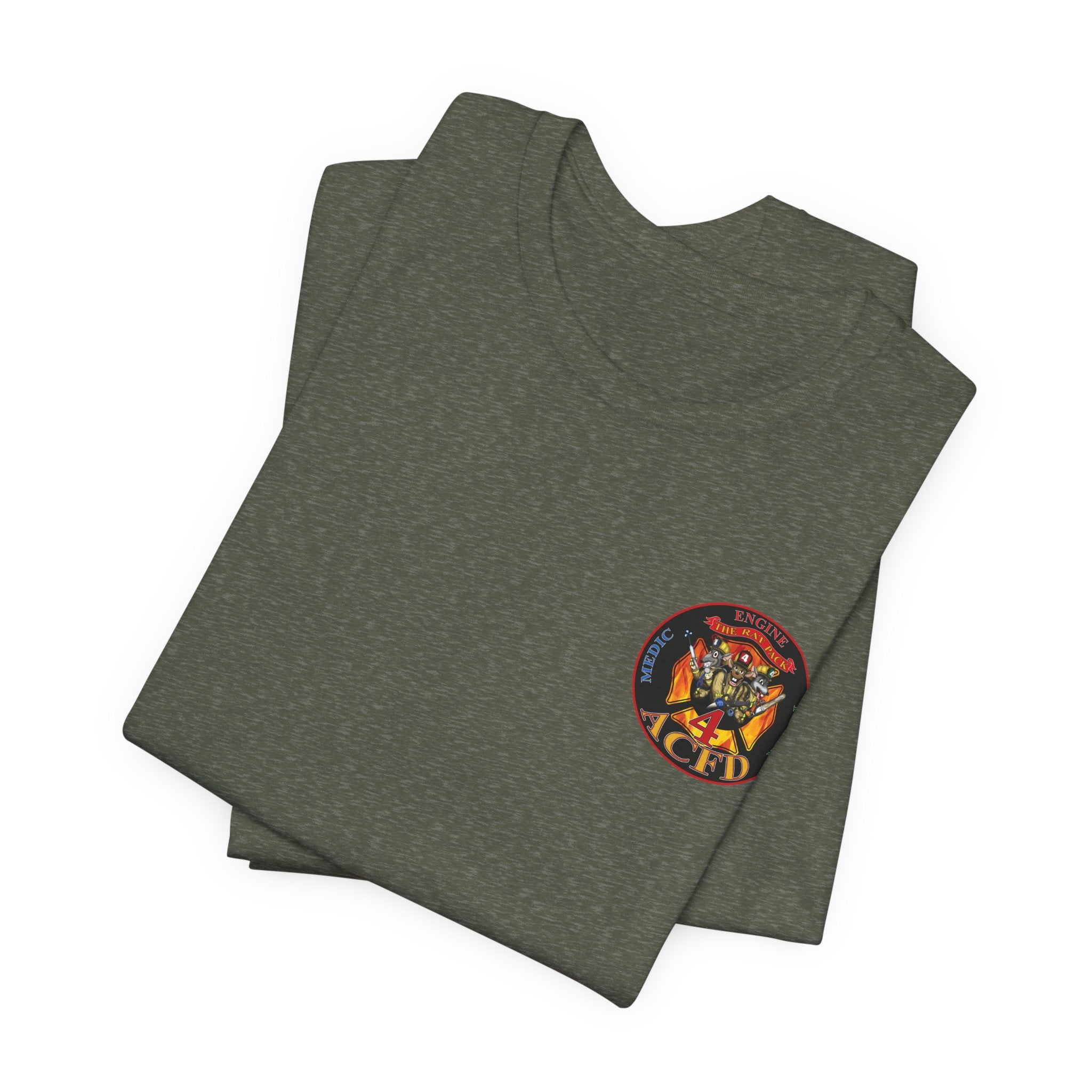 Station 4 RatPack Front AC4FD Back - Bella+Canvas Soft Unisex Tee