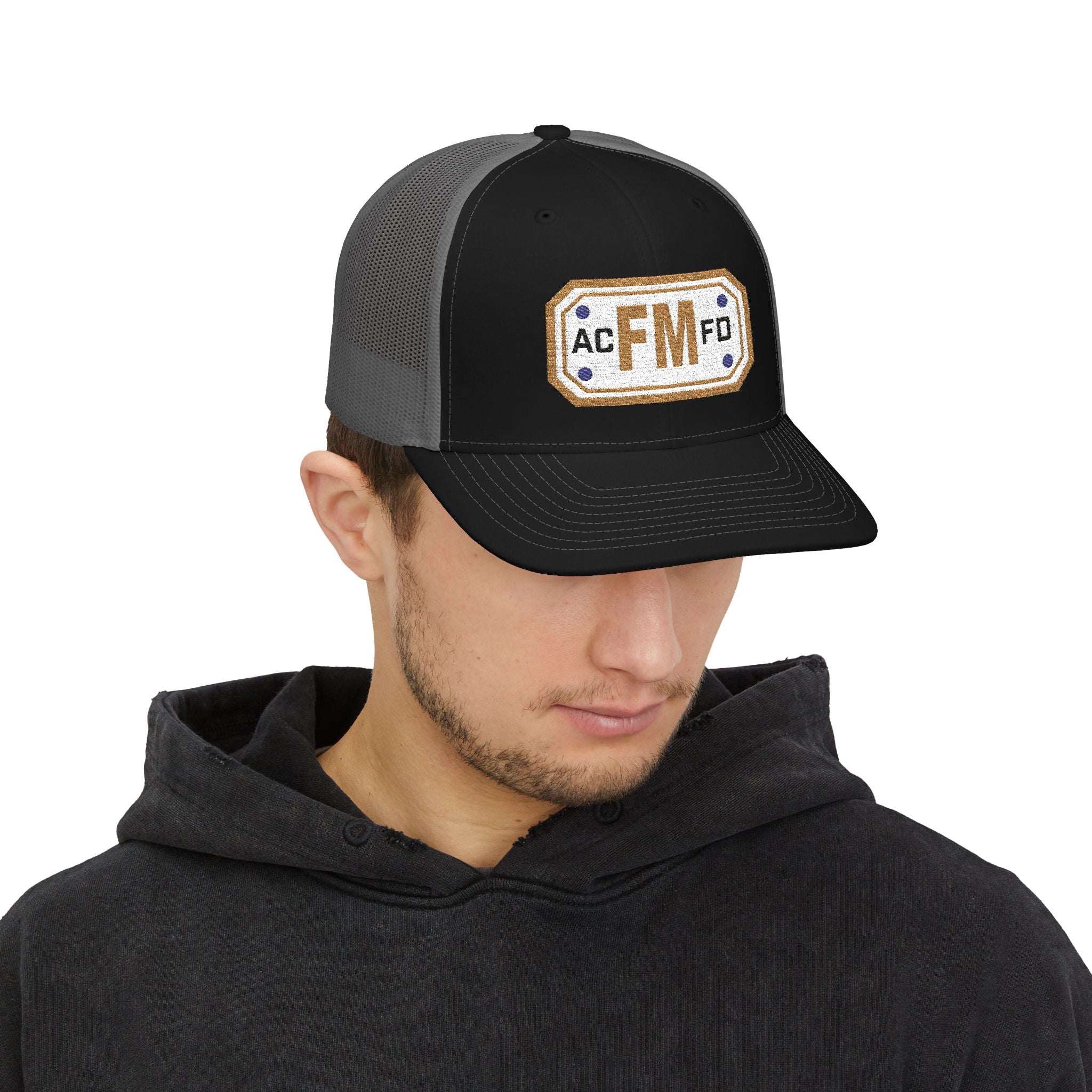 Arlington Fire Marshal Gold - Snapback Trucker (Richardson 112 Style Hat)