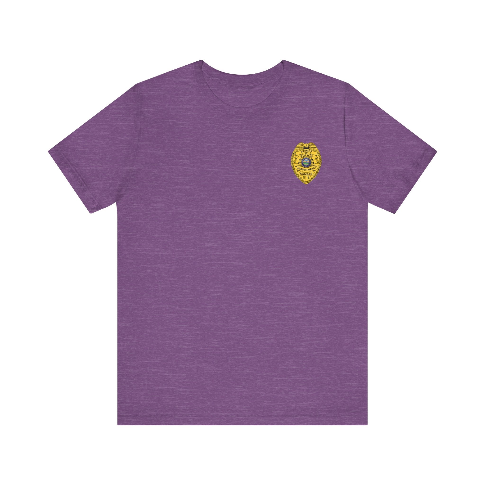 KCKCC Police Department Shirt  NoBack - Unisex Jersey Short Sleeve Tee