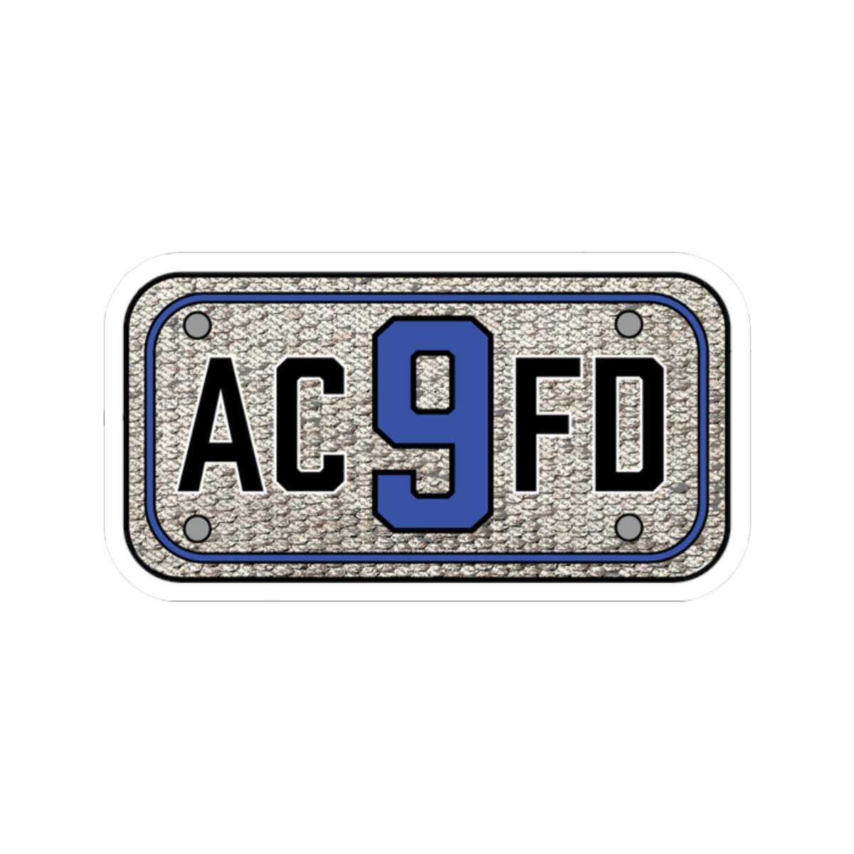 ACFD 9 Rescue Hose Patch - Kiss-Cut Stickers