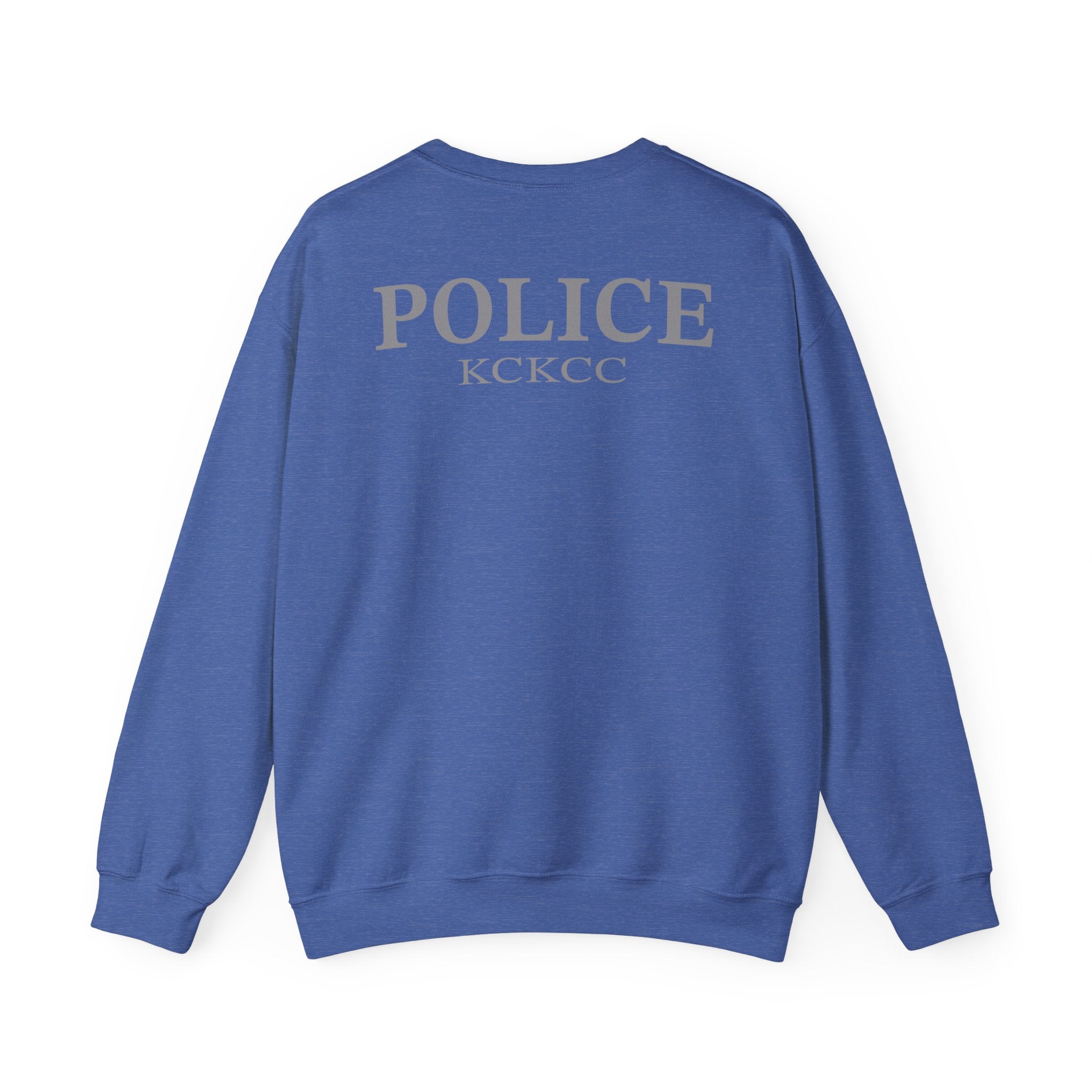 Kansas City College Police Patch Grey - Unisex Heavy Blend™ Crewneck Sweatshirt