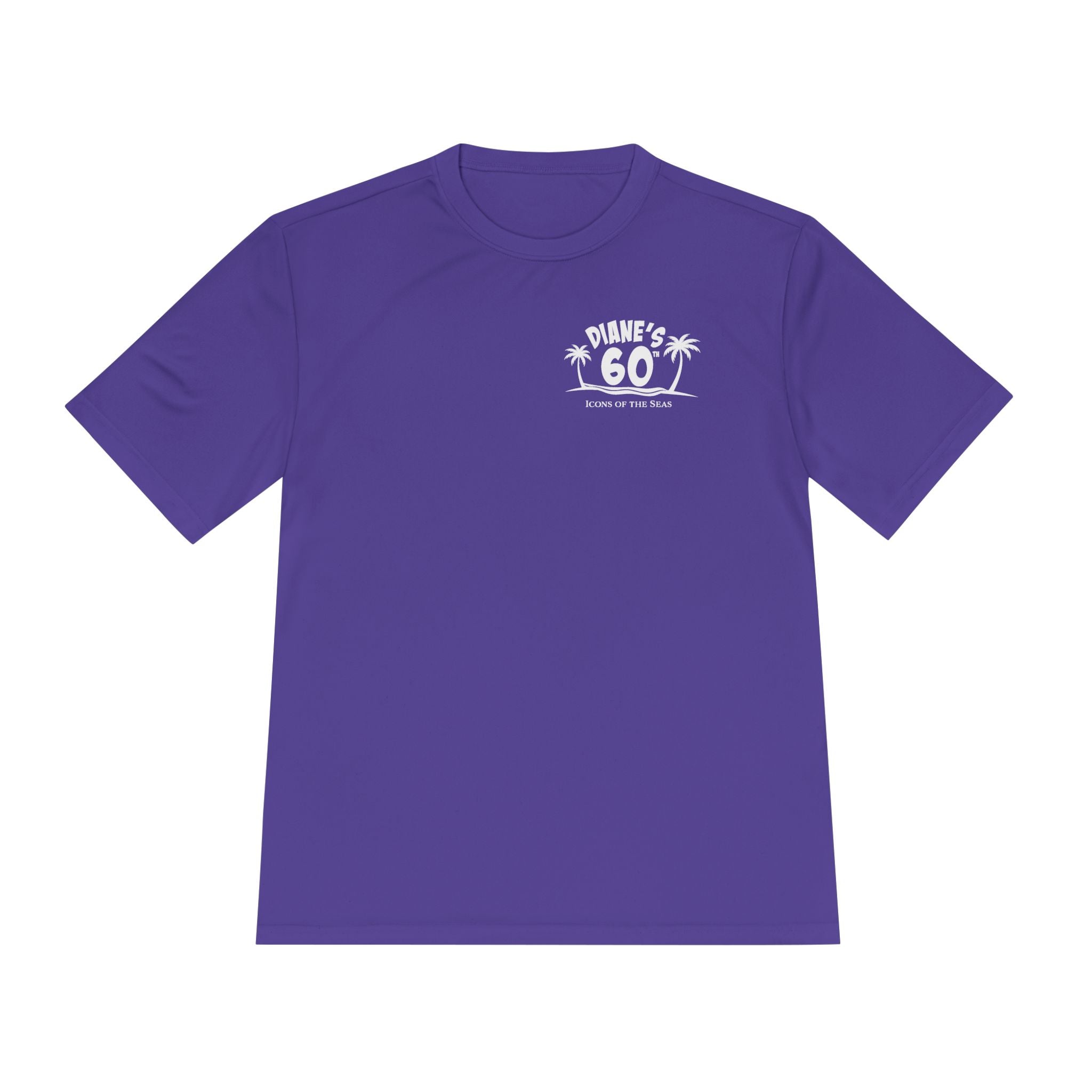 Diane Birthday Cruise White Text- Unisex Moisture Wicking Tee
