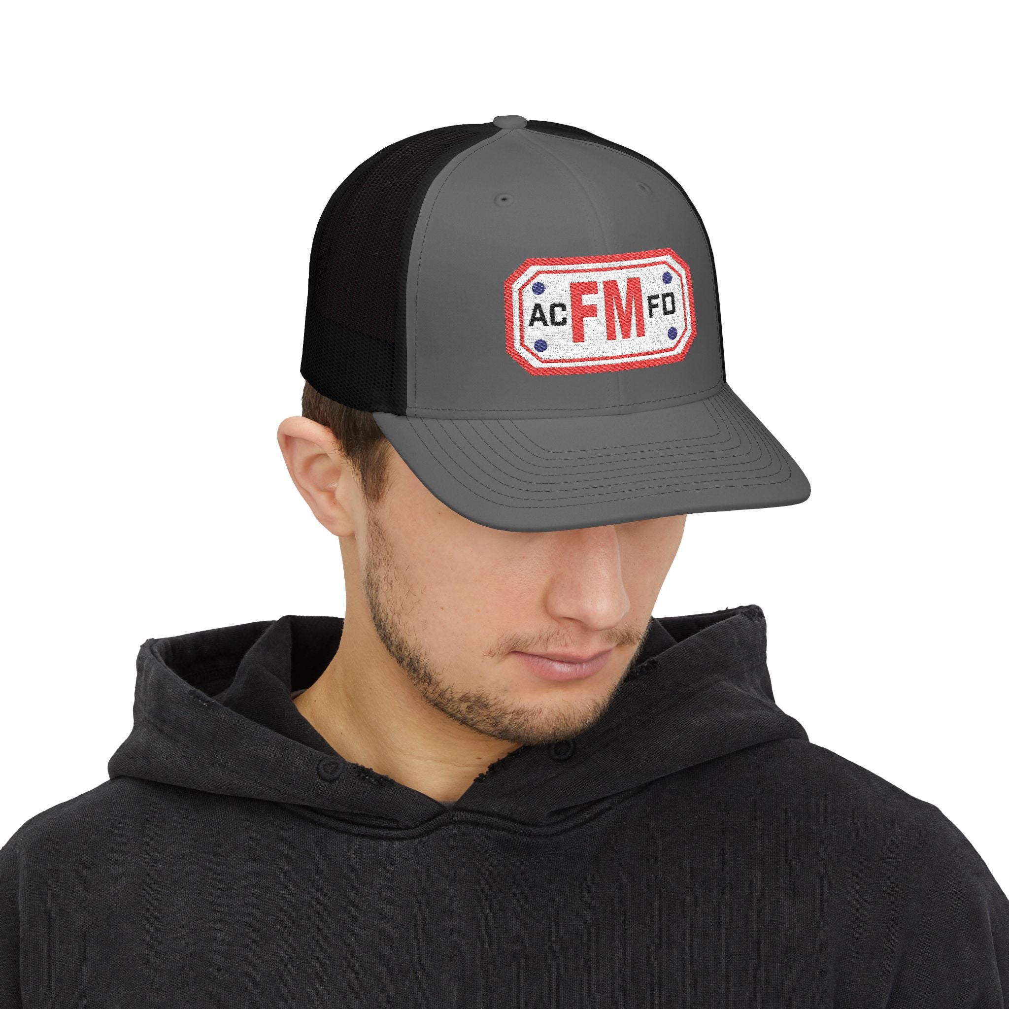 Arlington Fire Marshal Red - Snapback Trucker (Richardson 112 Style Hat)