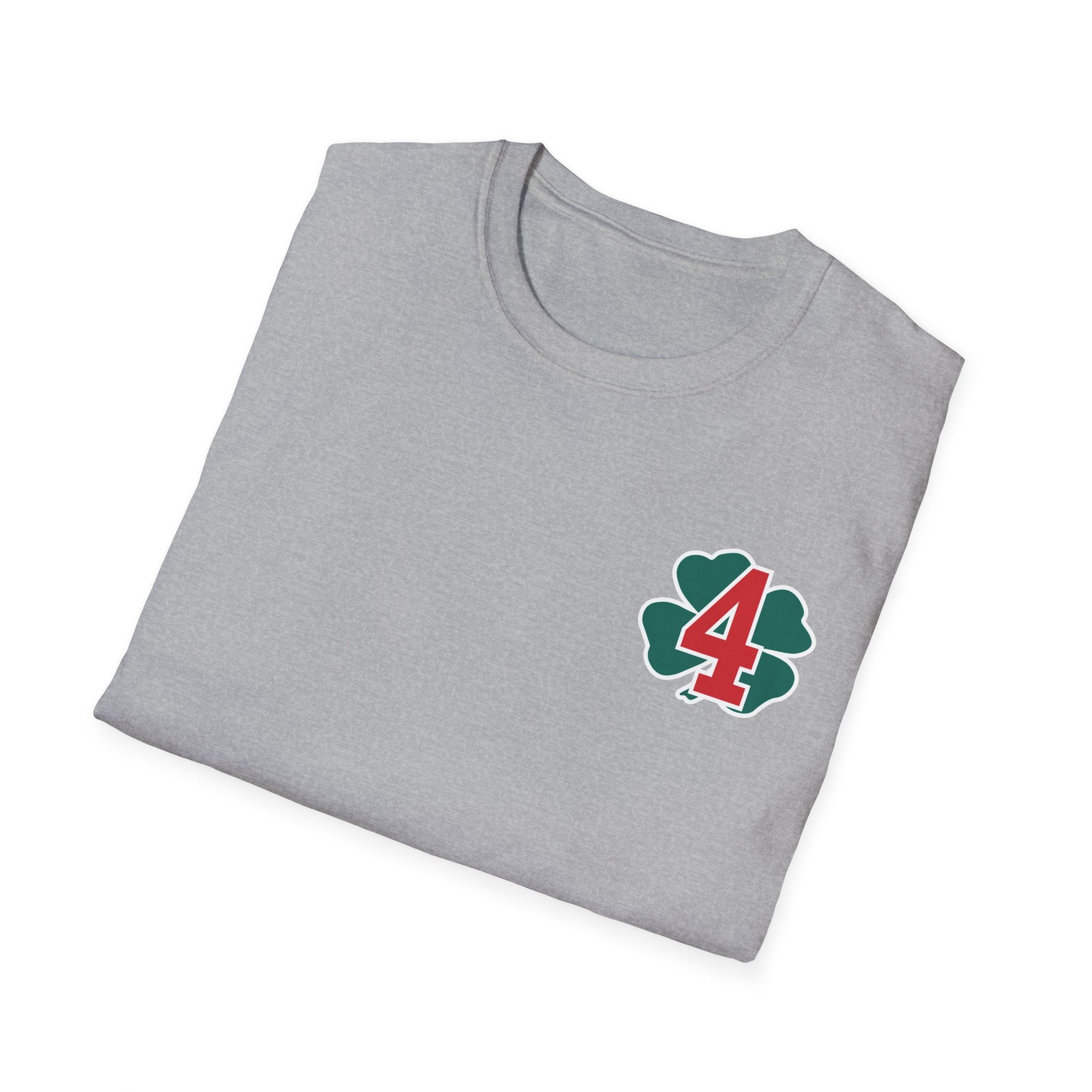 Station 4 Clover front / acfd clover back - Gildan Soft Cotton Softstyle T-Shirt