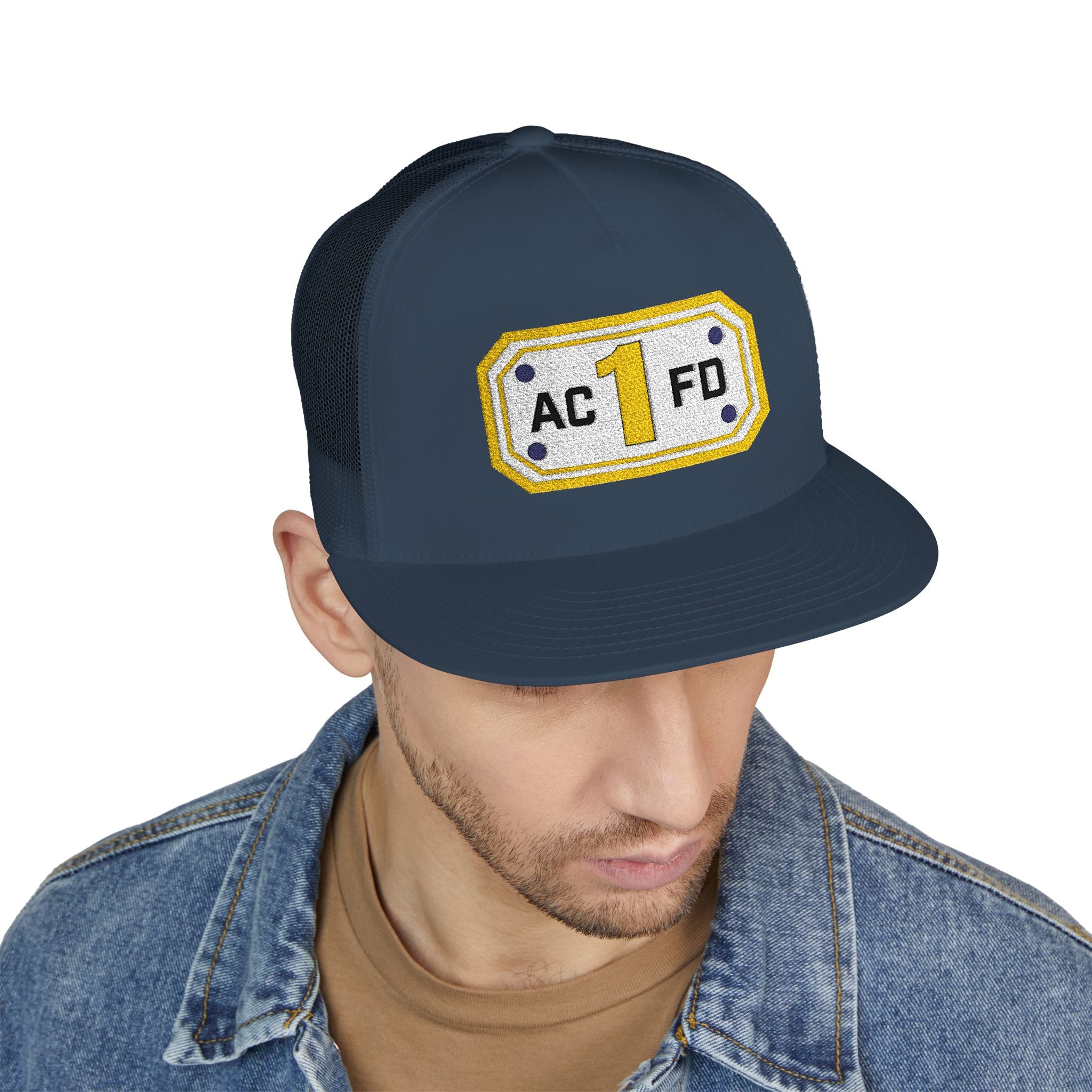 Arlington Medic 1 (requested different style hat) - 5 Panel Trucker Cap (Embroidery)