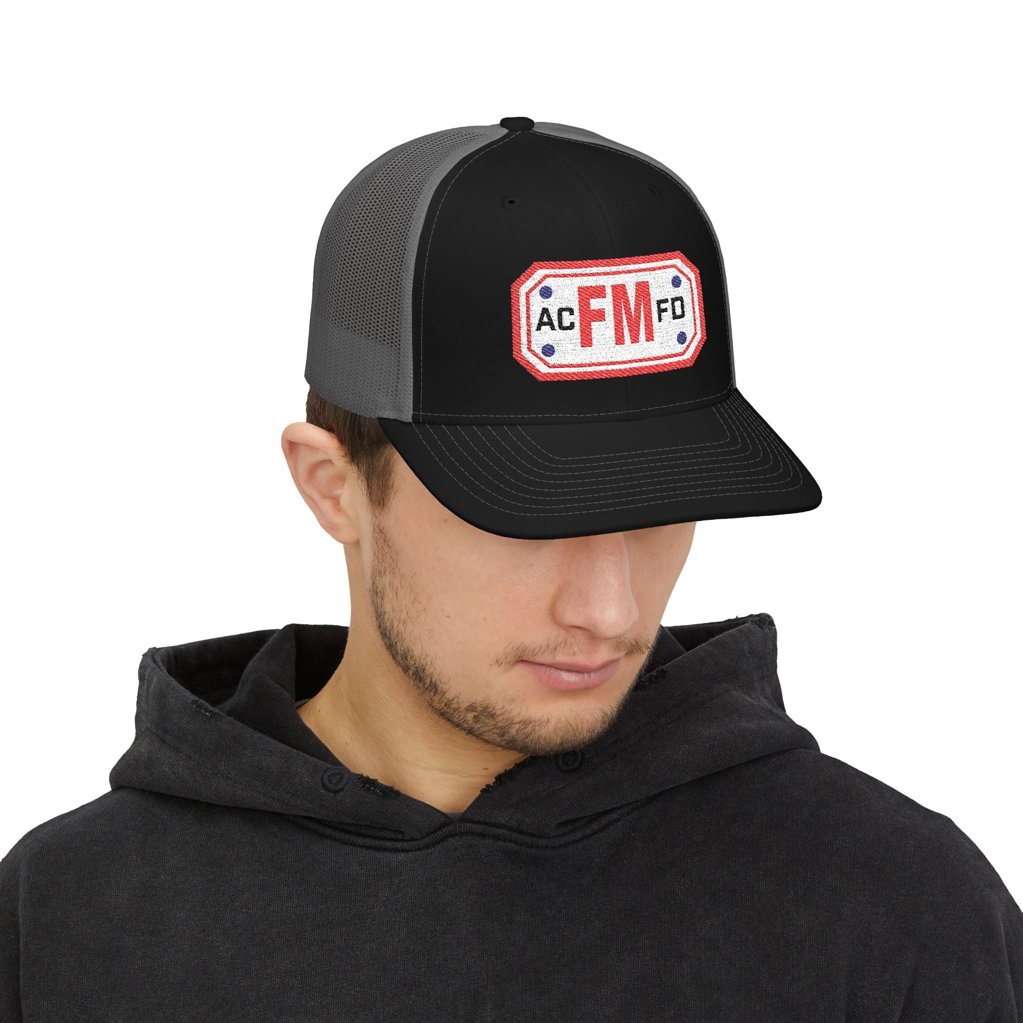 Arlington Fire Marshal Red - Snapback Trucker (Richardson 112 Style Hat)