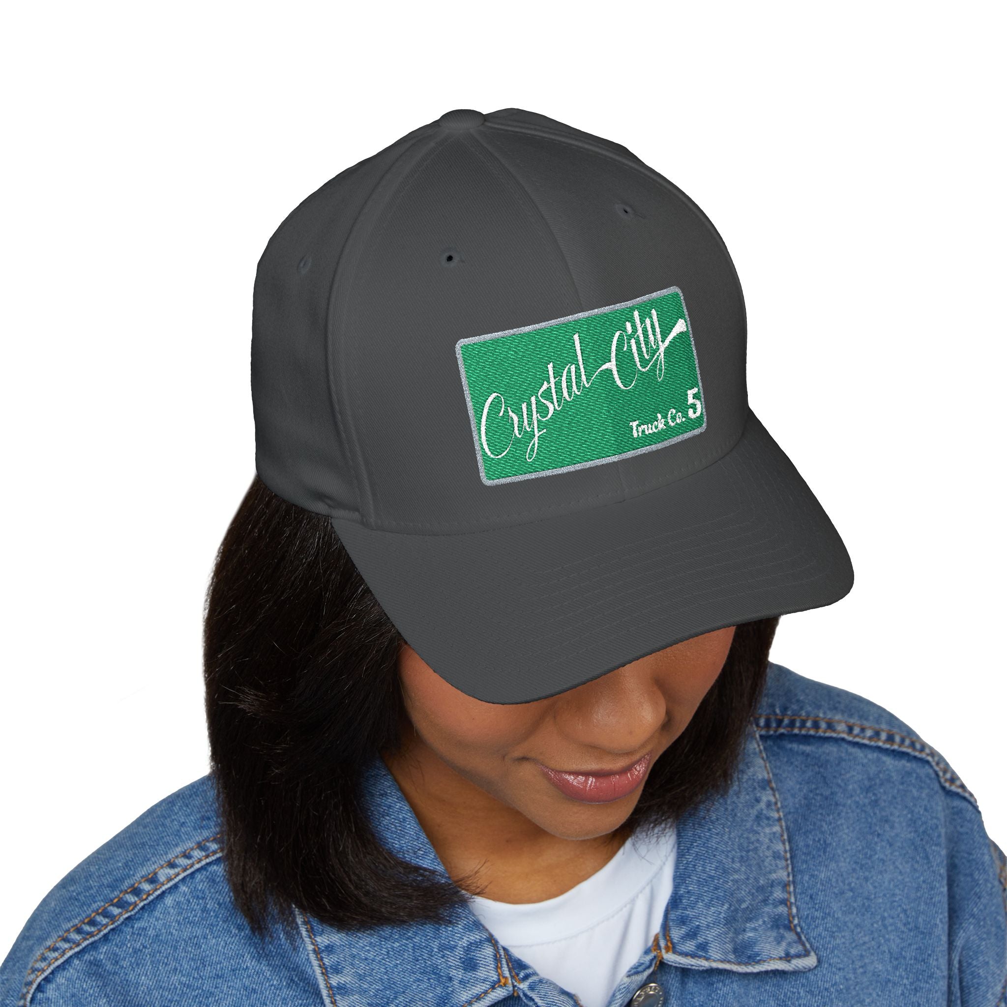 Arlington Crystal City Truck 5 - FLEXFIT Closed-Back Structured Cap (Embroidery)