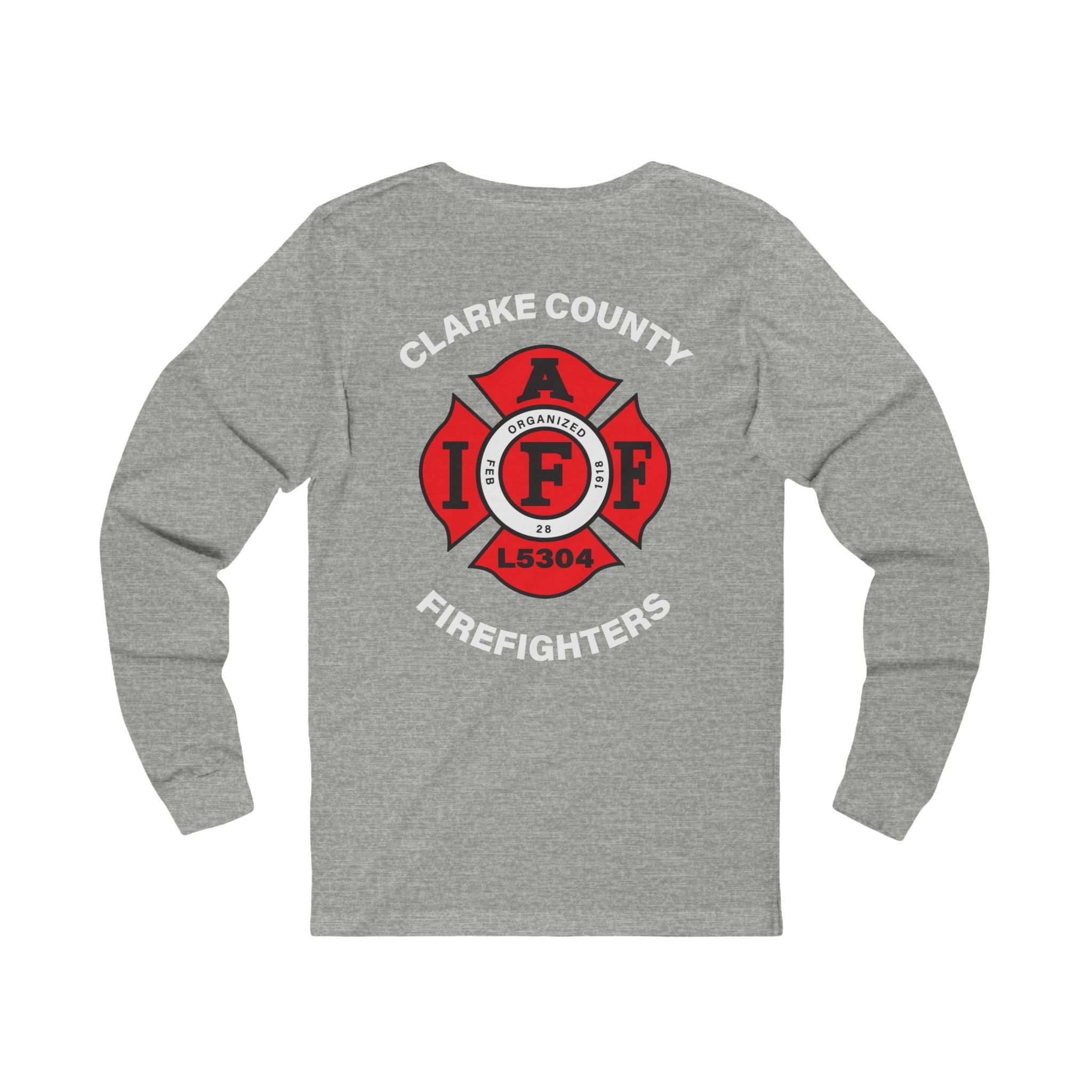 Clarke County Fire Local 5304- Bella-Canvas Soft Jersey Cotton Long Sleeve Tee