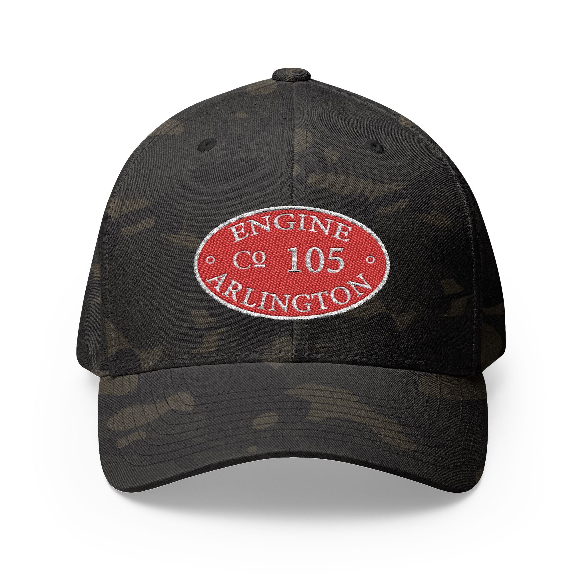 Arlington Engine 5 Circle Patch - FLEXFIT Closed-Back Structured Cap (Embroidery)