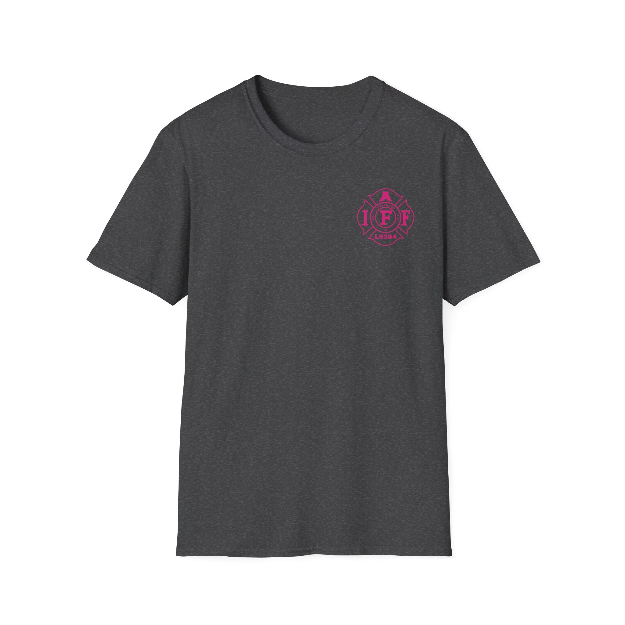 Clarke County Fire Breast Cancer (Portion of Proceeds go to Local 5304) - Gildan Soft Cotton Softstyle T-Shirt