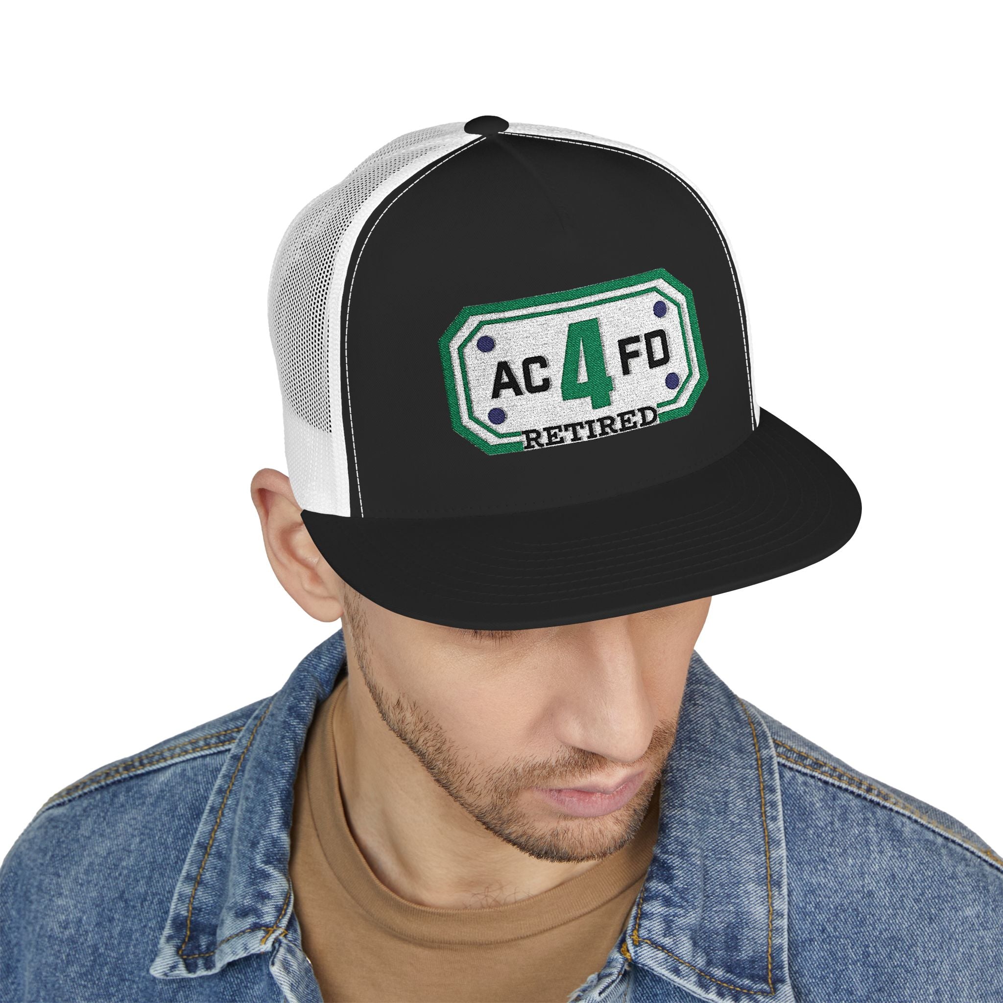Retired Arlington Tower 4 - 5 Panel Trucker Cap (Embroidery)