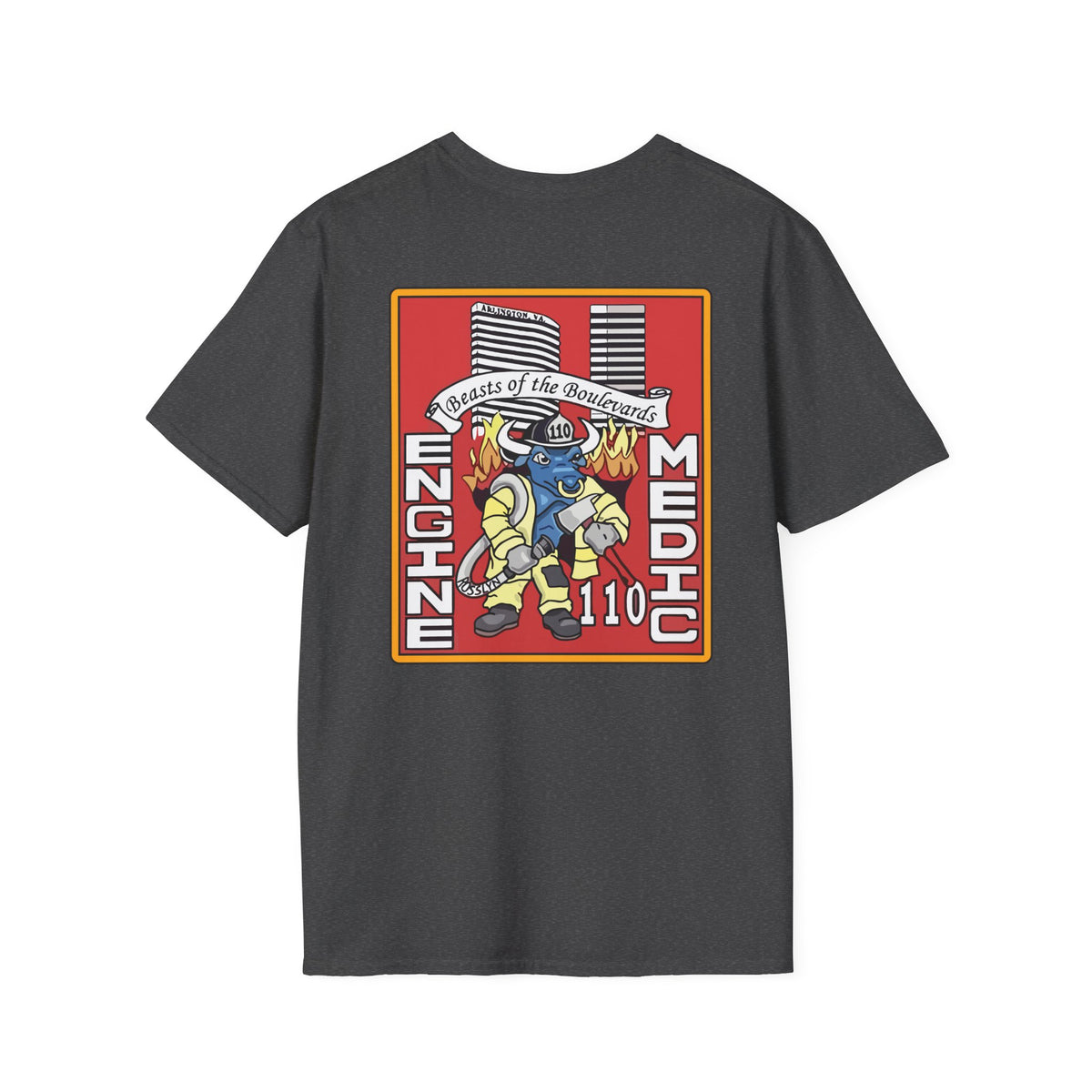 Arlington Station 10 Beast of Blvd (version 2) - Gildan Soft Cotton Softstyle T-Shirt