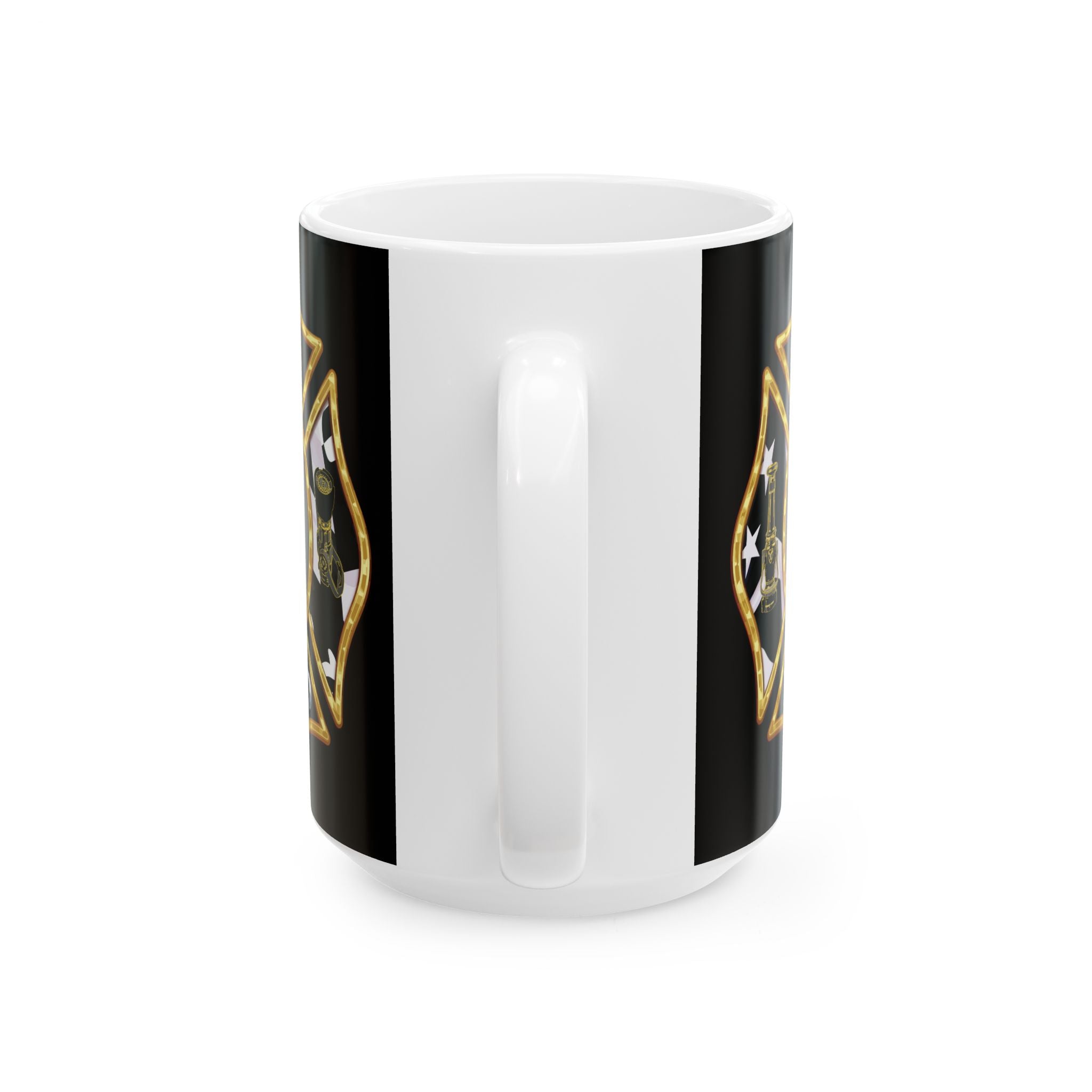 Black Mug, (11oz, 15oz) - Hollywood Maryland Volunteer Fire Eng7ine