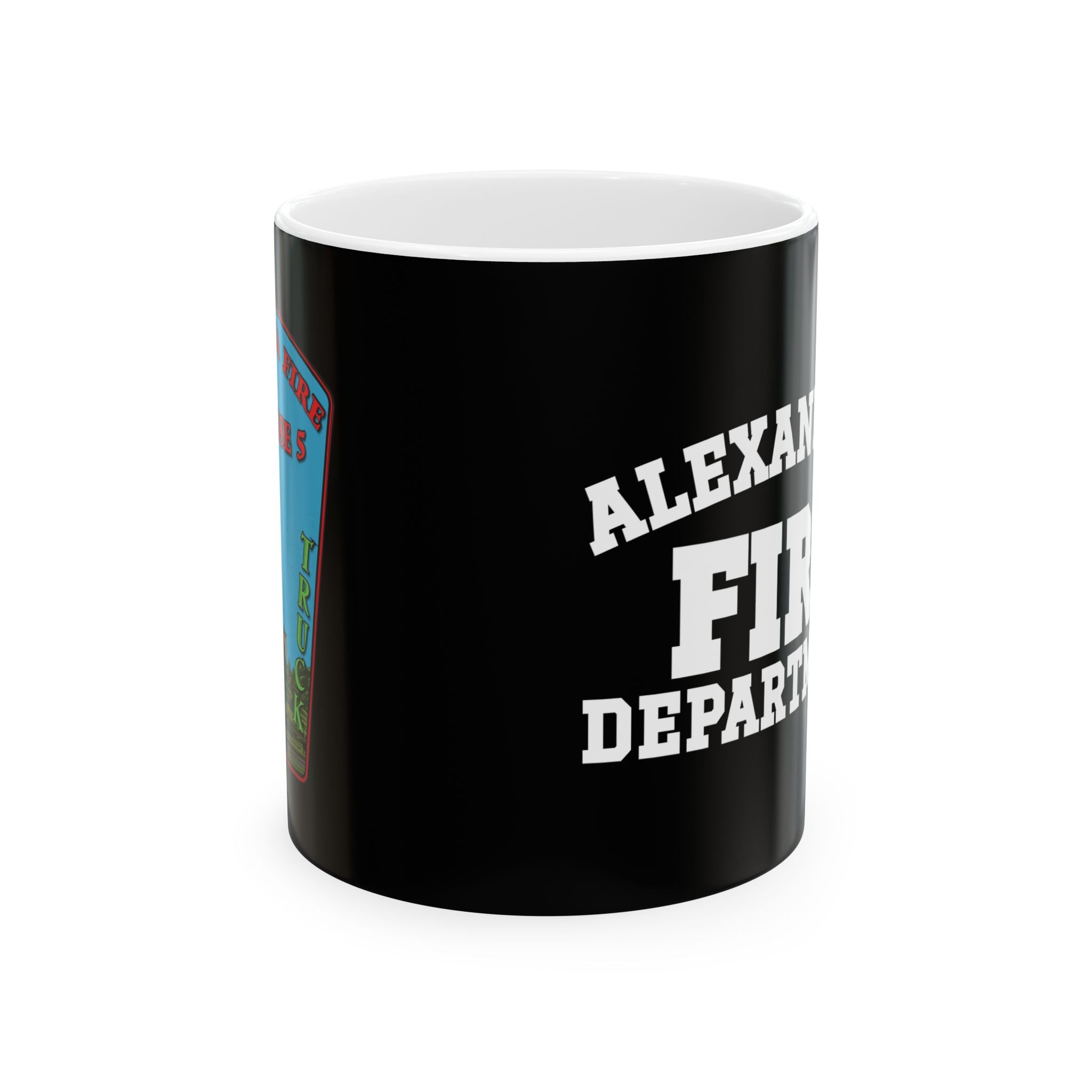 Alexandria Fire Station 5  - Black Mug, (11oz, 15oz)