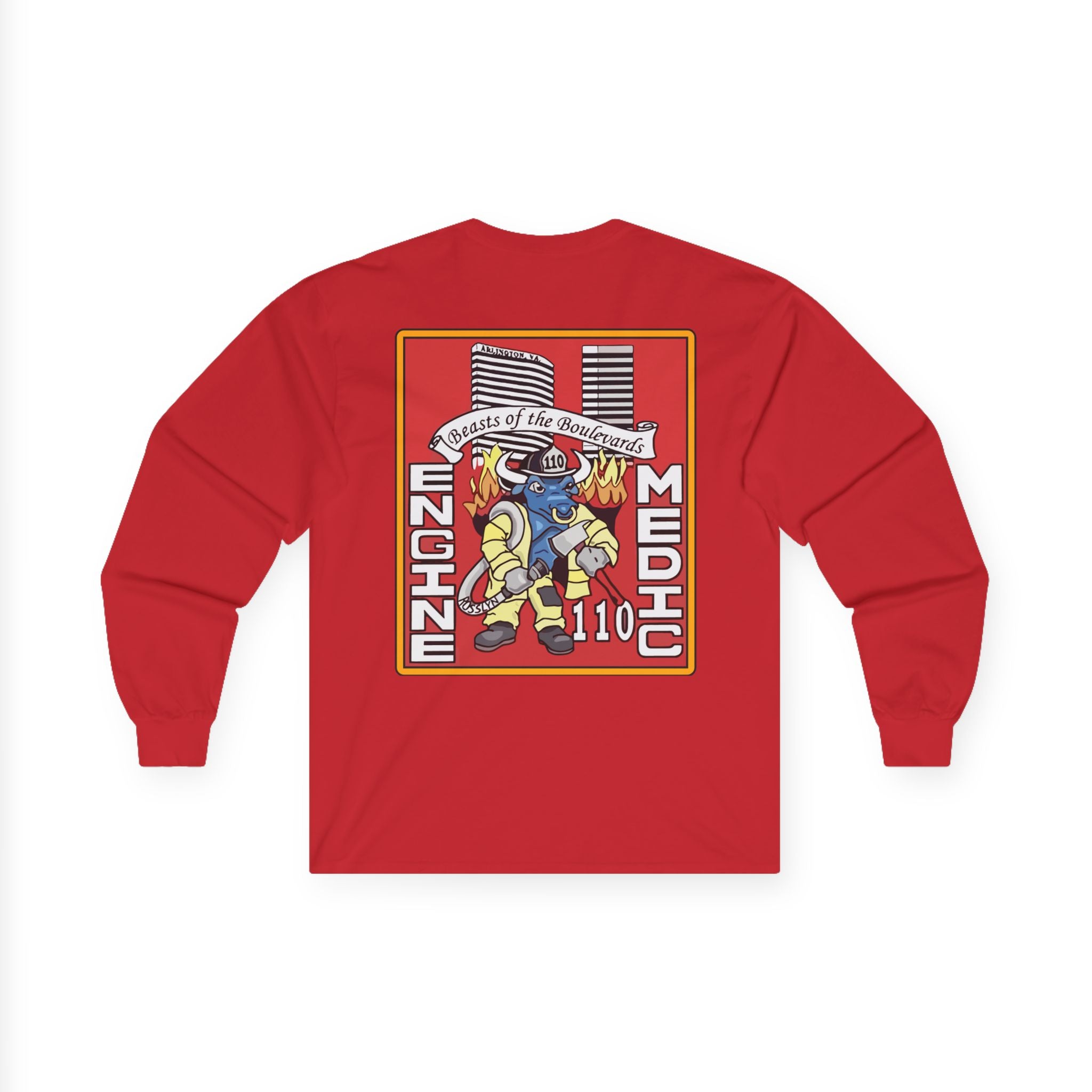 Arlington Station 10 Beast of Blvd (version 2) - Unisex Ultra Cotton Gildan Long Sleeve Tee