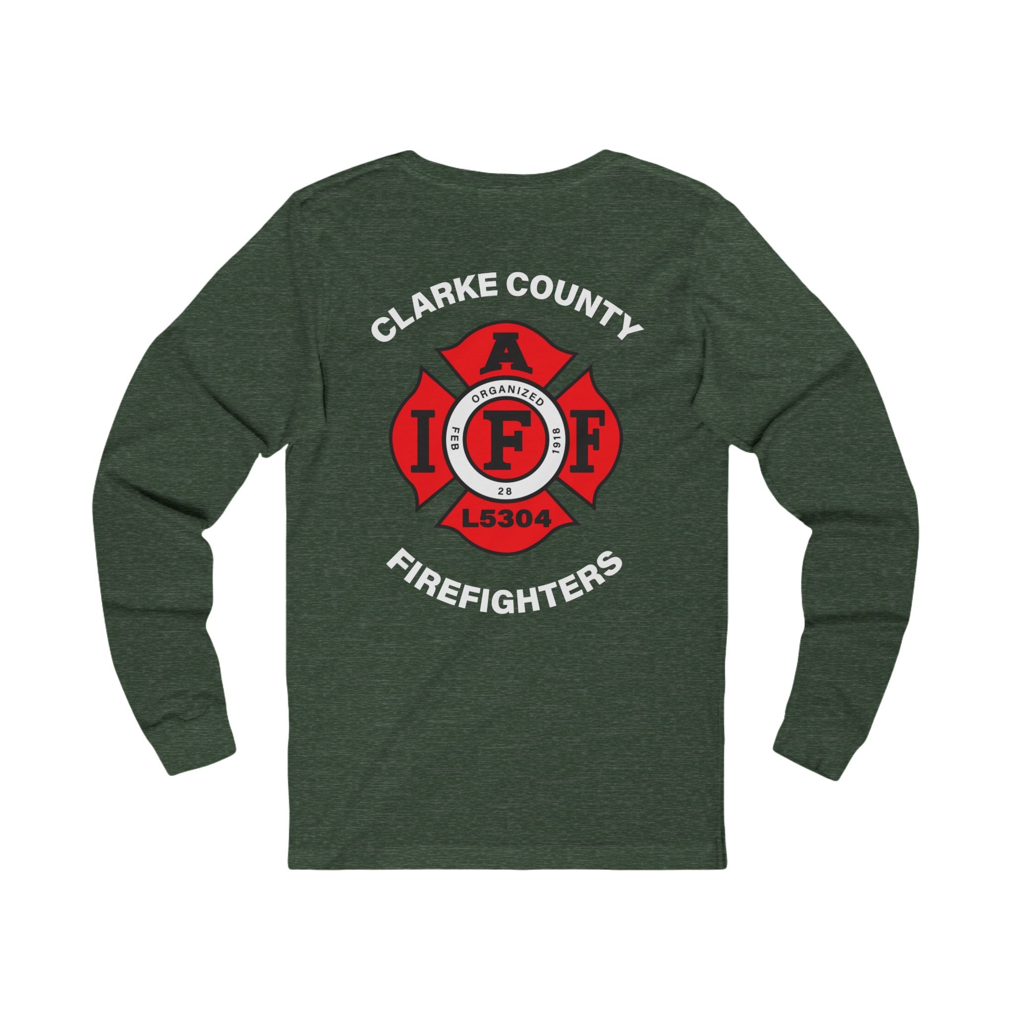 Clarke County Fire Local 5304- Bella-Canvas Soft Jersey Cotton Long Sleeve Tee