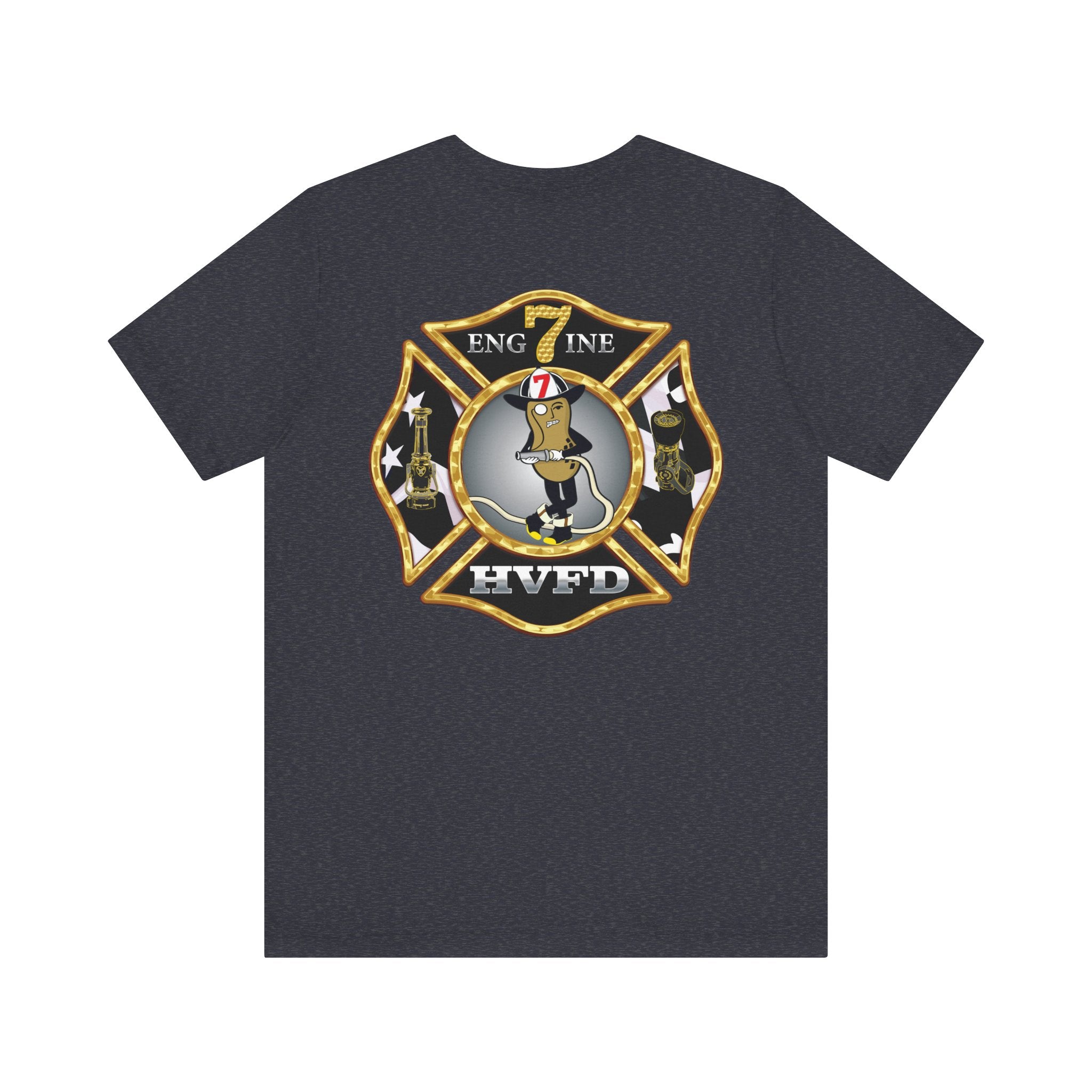 Hollywood MD Vol Fire Eng7ine - Bella+Canvas Soft Unisex Tee