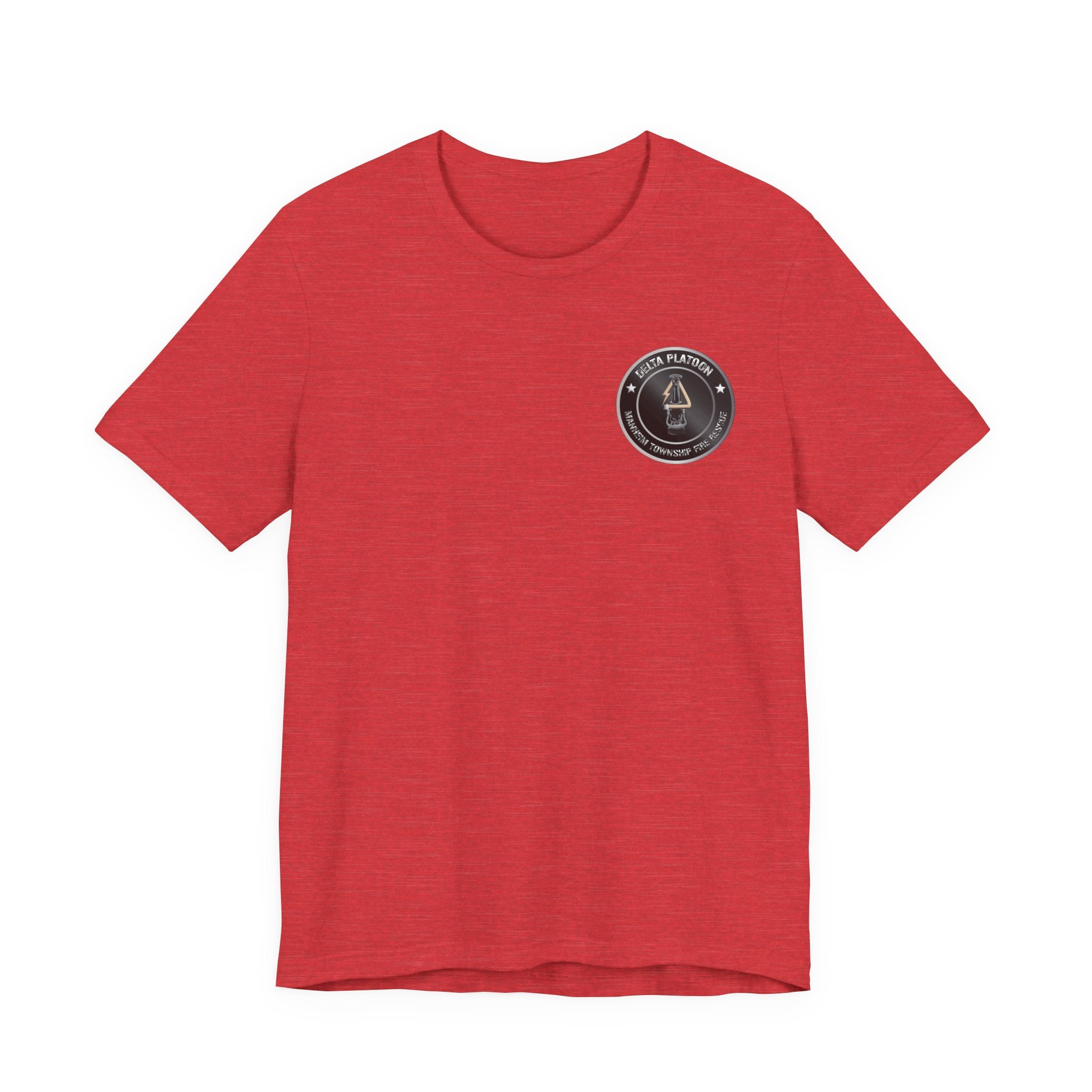 Manheim Township Local Delta Platoon Local white - Bella+Canvas Soft Unisex Tee