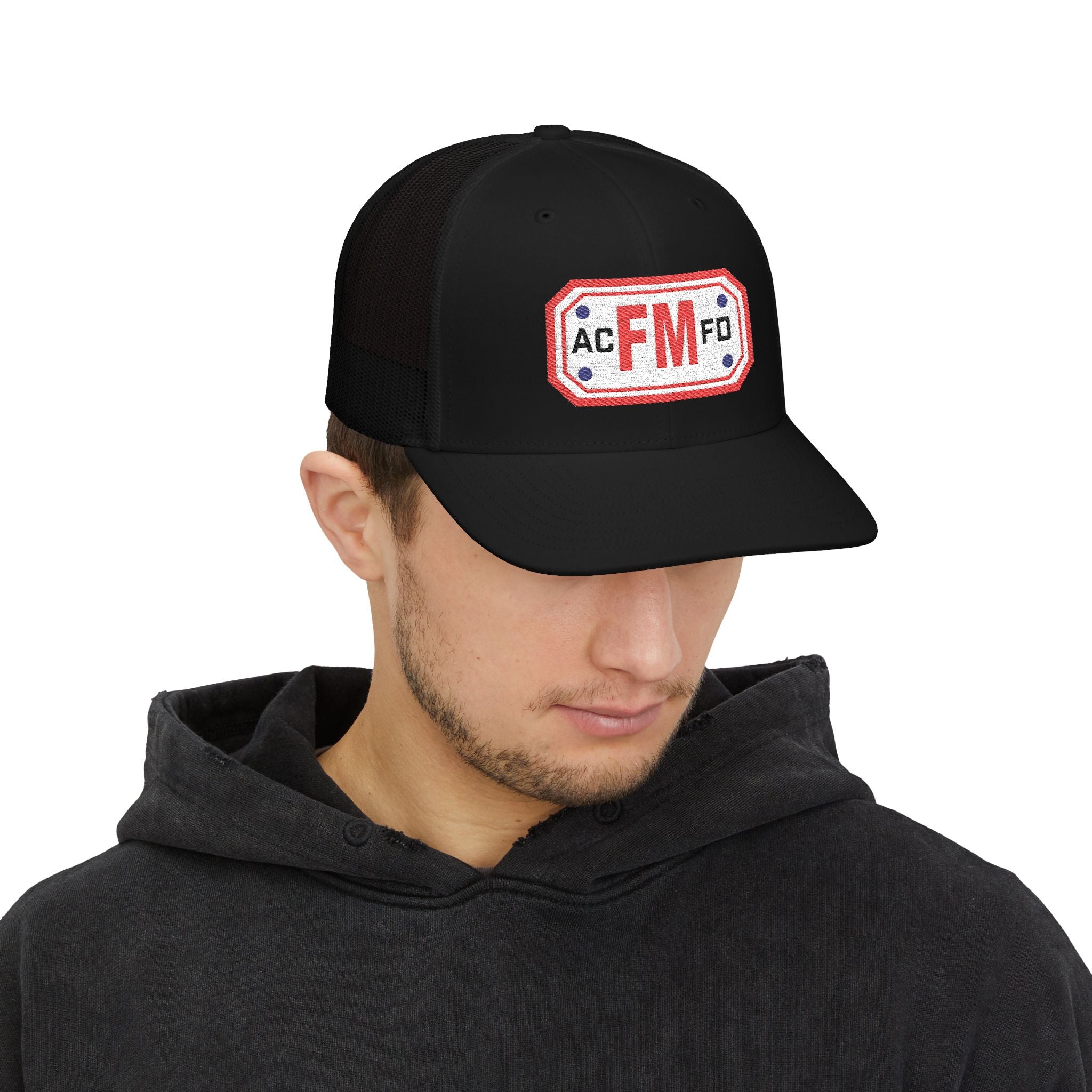 Arlington Fire Marshal Red - Snapback Trucker (Richardson 112 Style Hat)