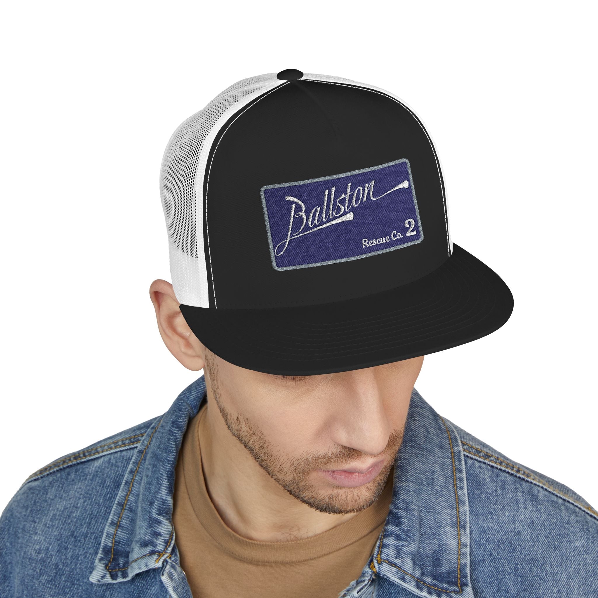 Arlington Ballston Rescue Co. 2  - 5 Panel Trucker Cap (Embroidery)