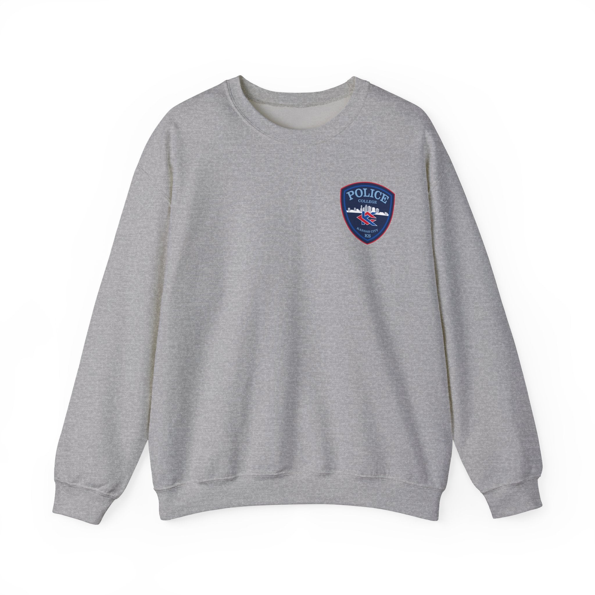 Kansas City College Police Blue Patch - Unisex Heavy Blend™ Crewneck Sweatshirt