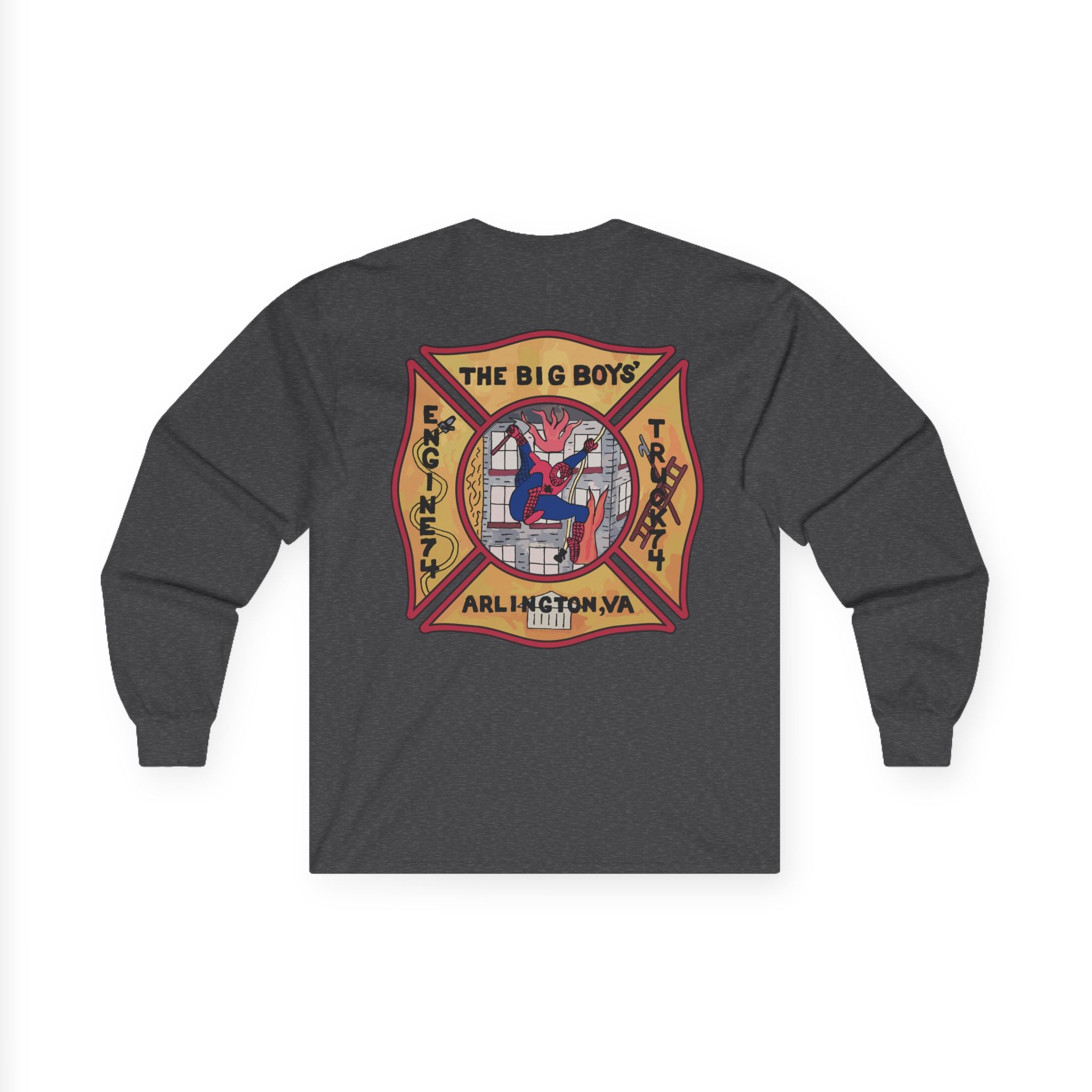ACFD Truck 74 Old School Spider Shirt  - Unisex Ultra Cotton Long Sleeve Tee