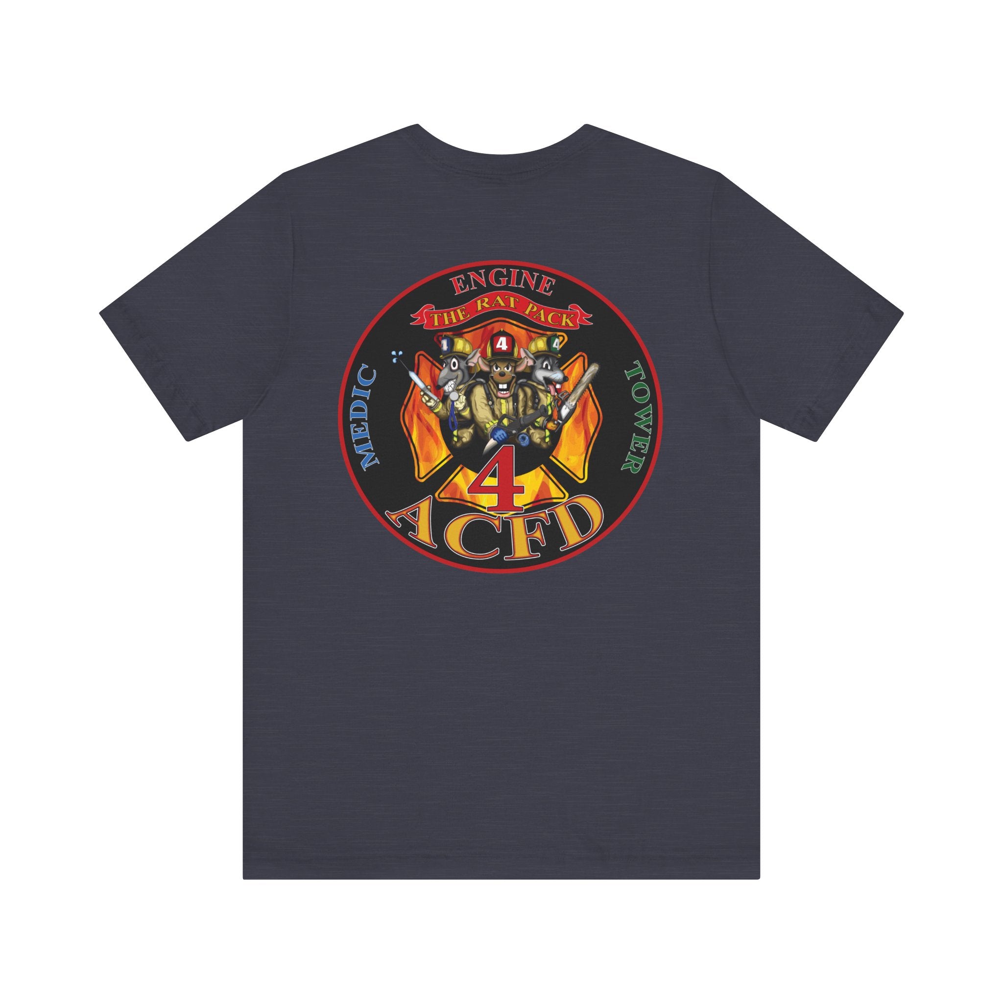 Station 4 RatPack on Back - Bella+Canvas Soft Unisex Tee