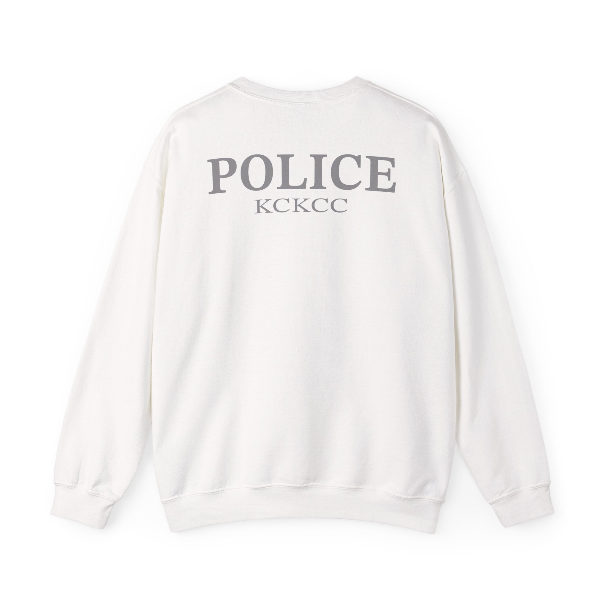 Kansas City College Police Patch Grey - Unisex Heavy Blend™ Crewneck Sweatshirt