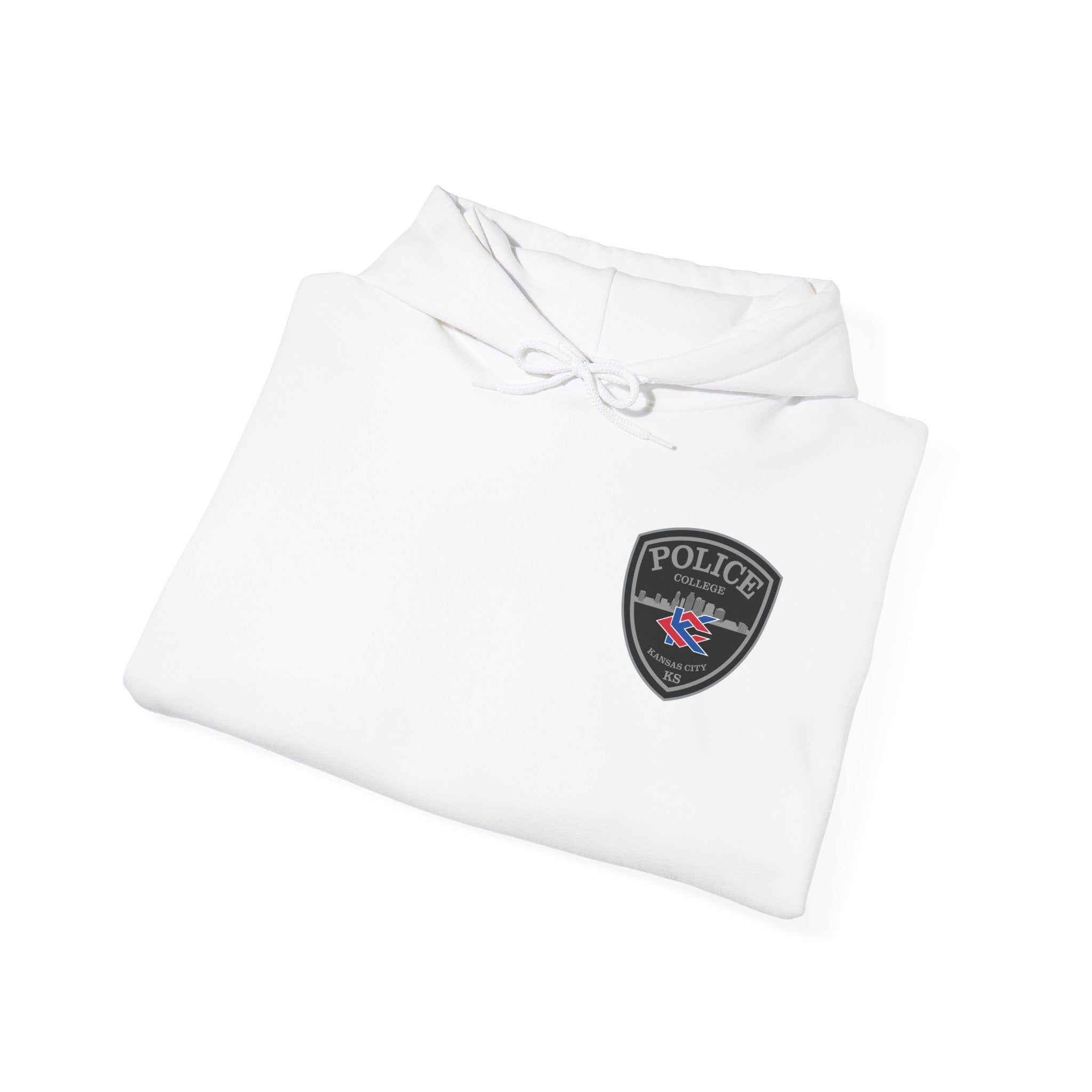 Kansas City College Police Grey Patch - Unisex Heavy Blend™ Hooded Sweatshirt