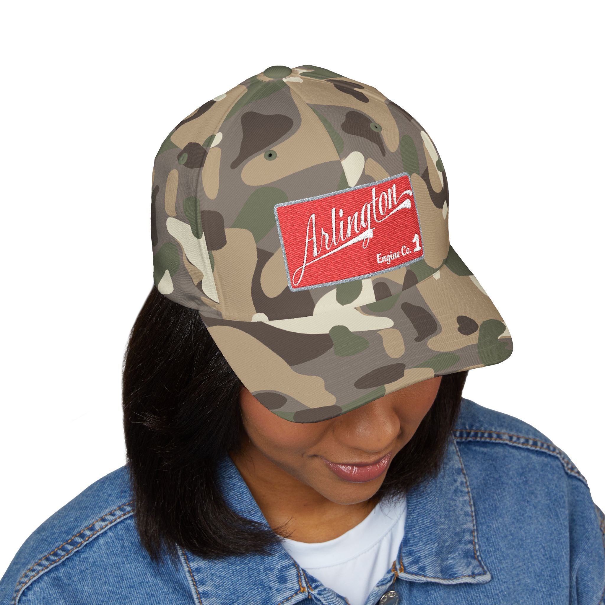 Arlington Engine Company 1 - FLEXFIT Closed-Back Structured Cap (Embroidery)