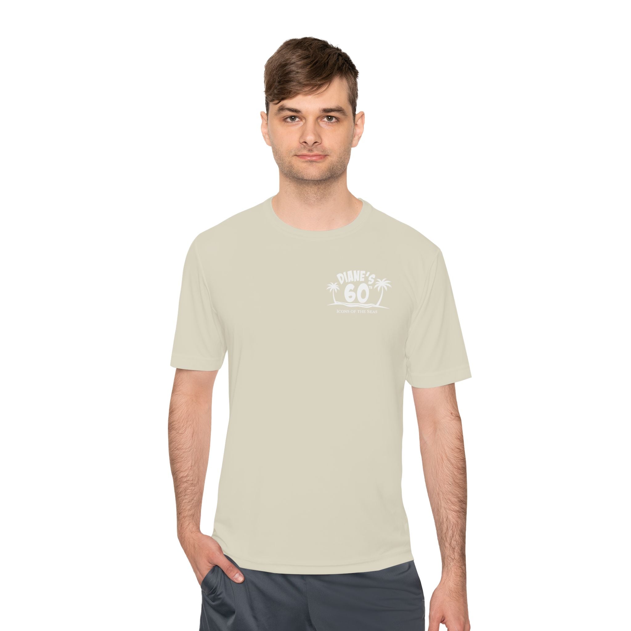 Diane Birthday Cruise White Text- Unisex Moisture Wicking Tee