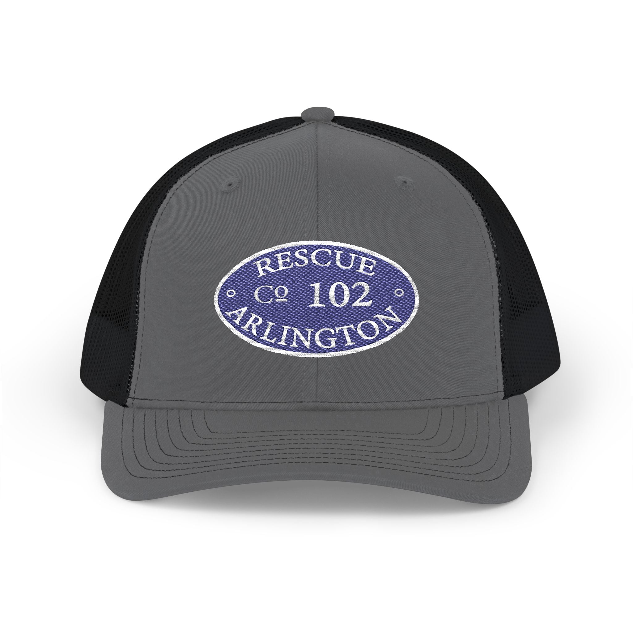Arlington Rescue 2 Circle Patch - (Richardson 112 Style Hat) Snapback Trucker