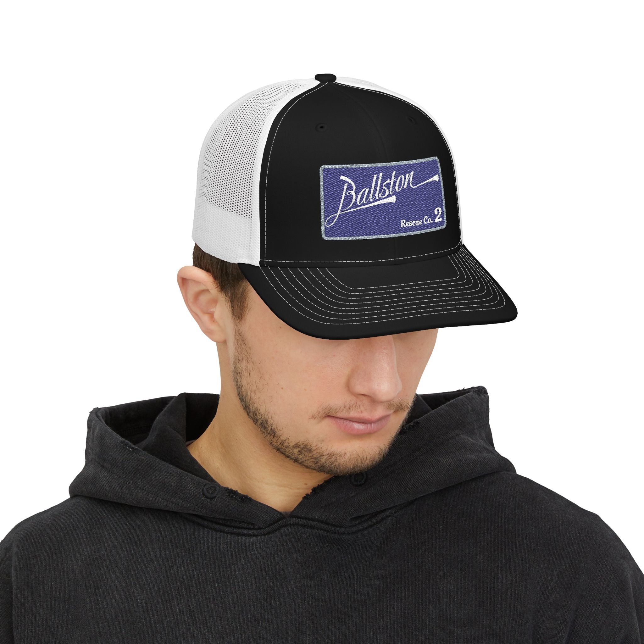 Ballston Rescue co 2 - Snapback Trucker (Richardson 112 Style Hat)