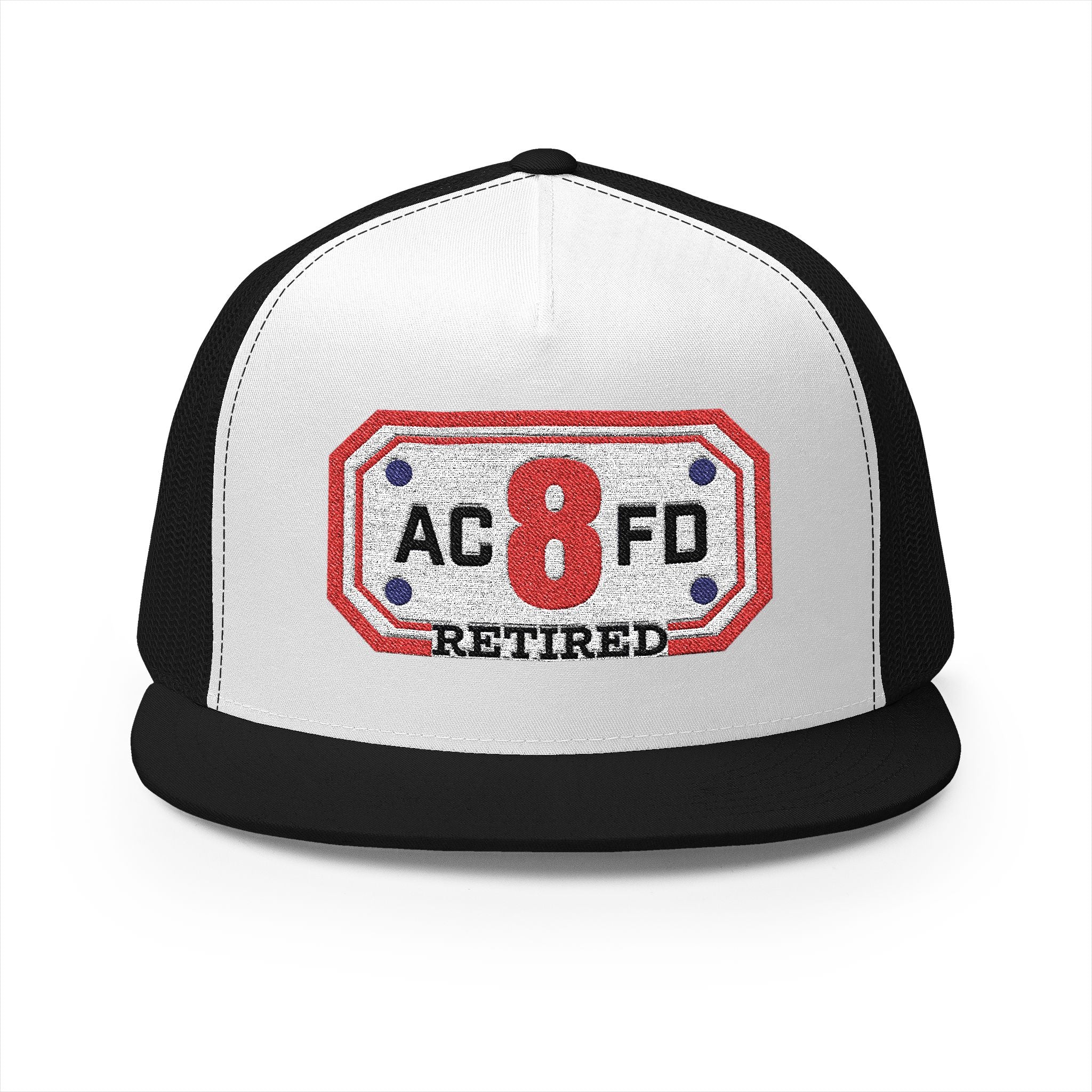 Retired Arlington Engine 8 - 5 Panel Trucker Cap (Embroidery)