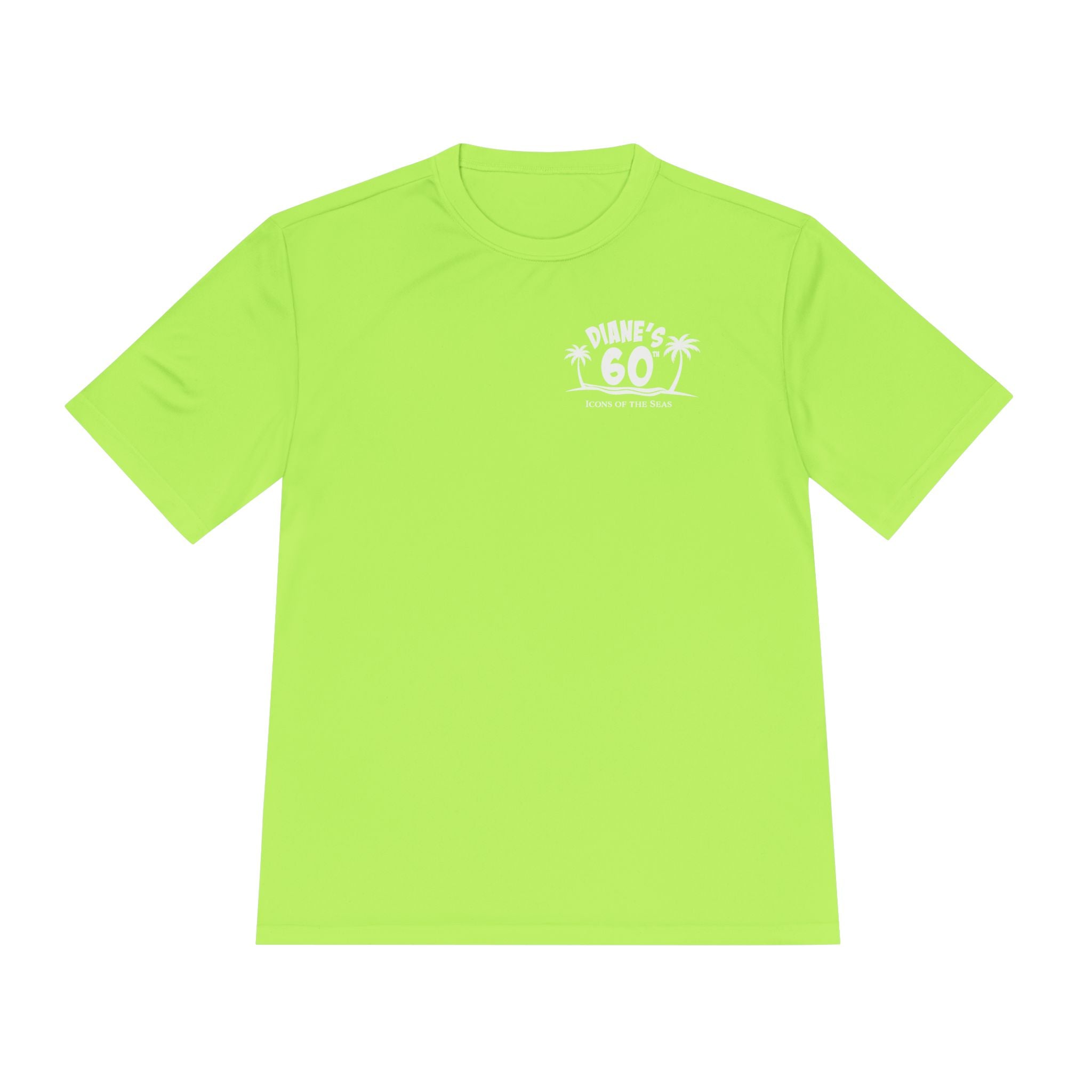 Diane Birthday Cruise White Text- Unisex Moisture Wicking Tee
