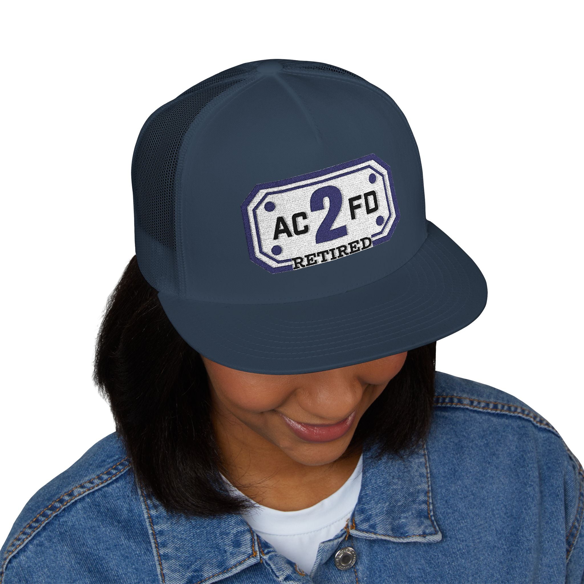 Retired Arlington Rescue 2 - 5 Panel Trucker Cap (Embroidery)