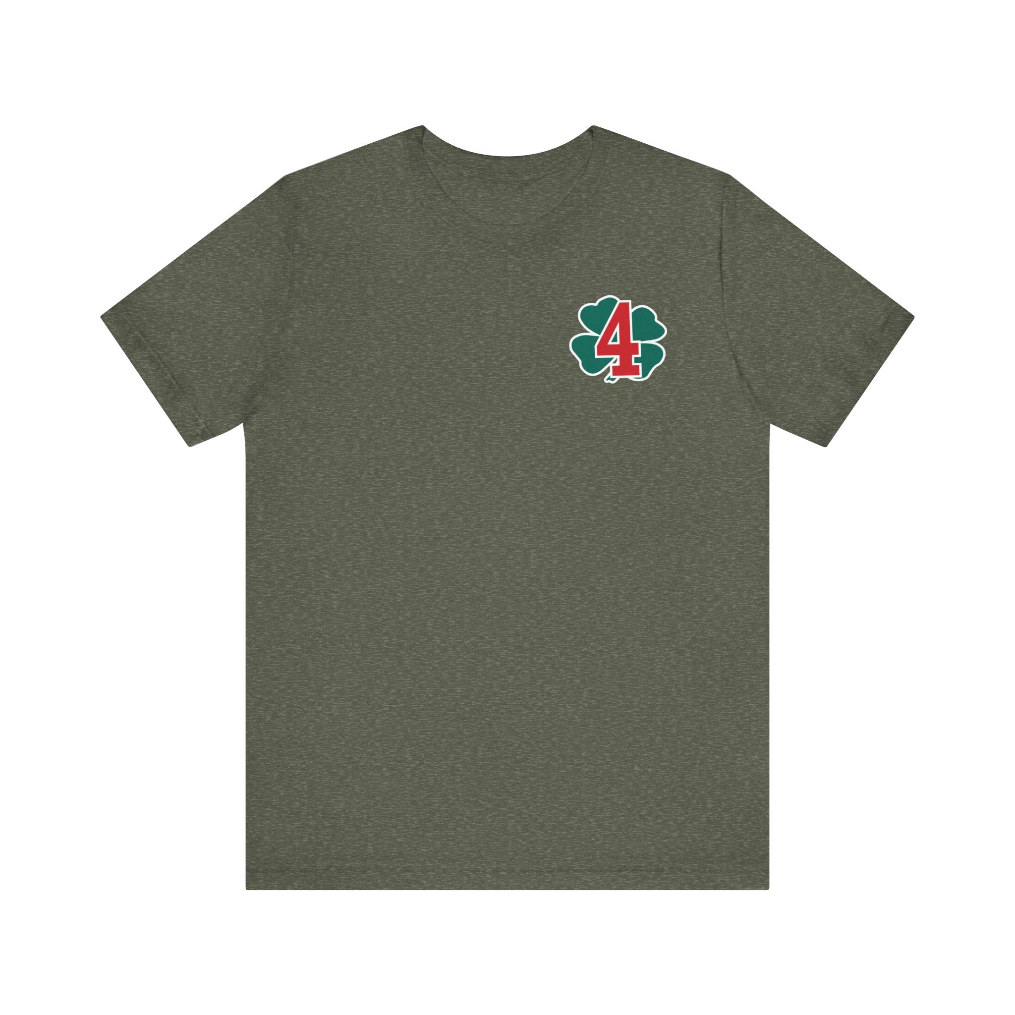 Station 4 Clover on front and back - Bella+Canvas Soft Unisex Tee