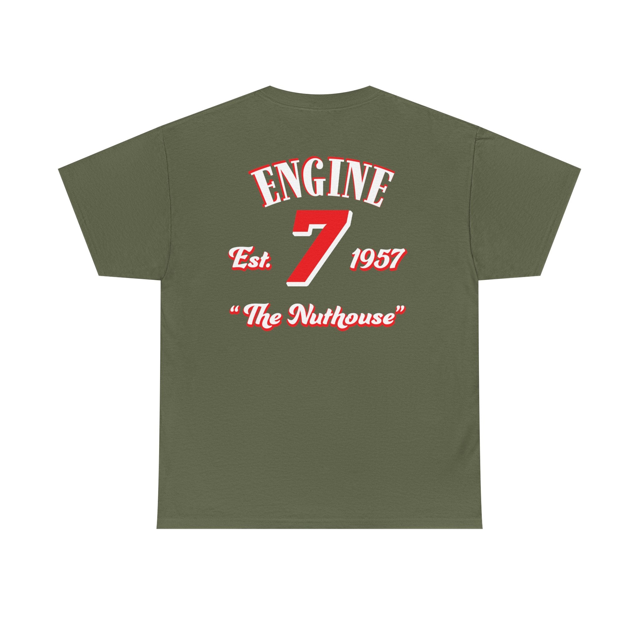 Hollywood MD Vol Fire Engine 7 - Heavy Cotton Unisex Tee