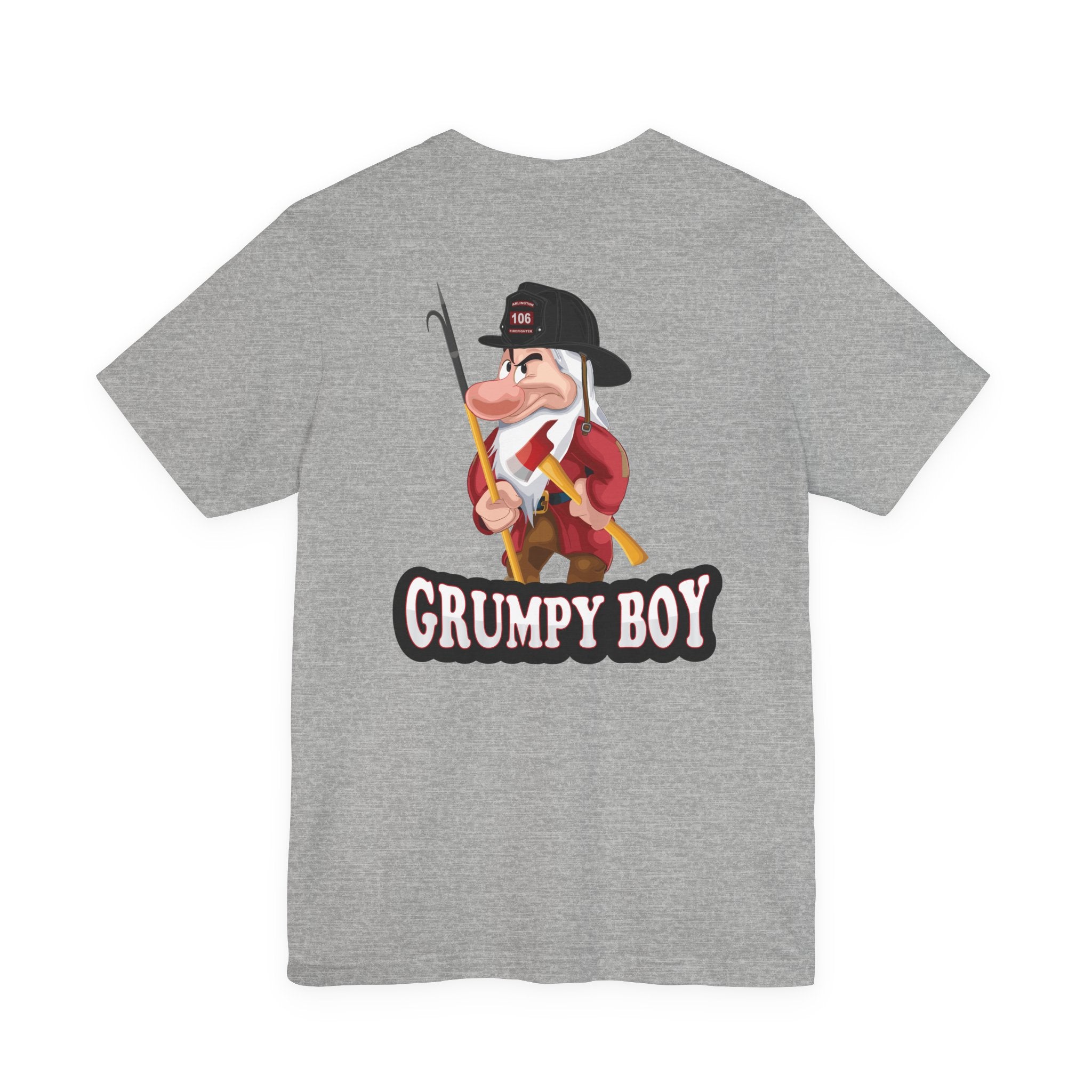 Grumpy Boy Firefighter - Heavy Cotton Unisex Tee -